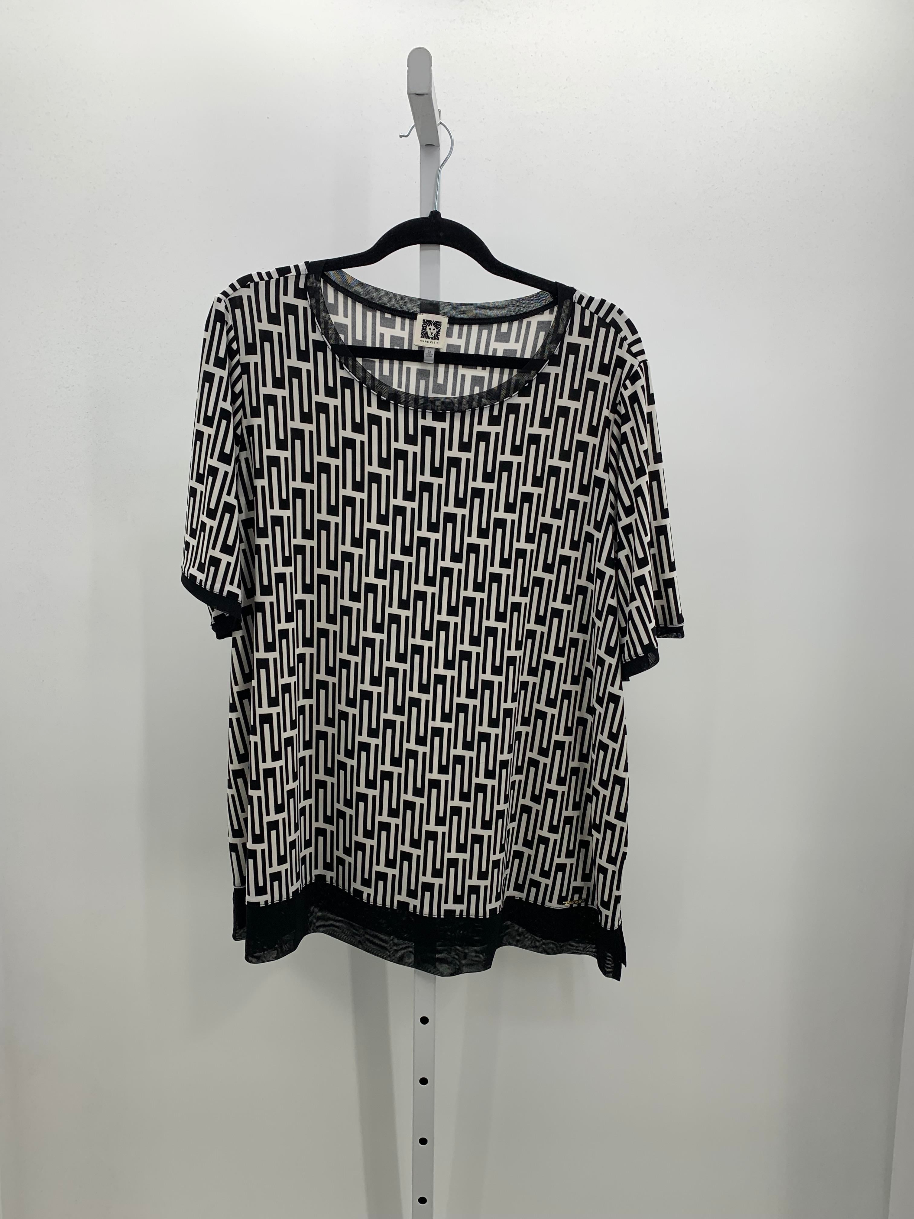 Anne Klein Size 2X Womens Short Sleeve Shirt
