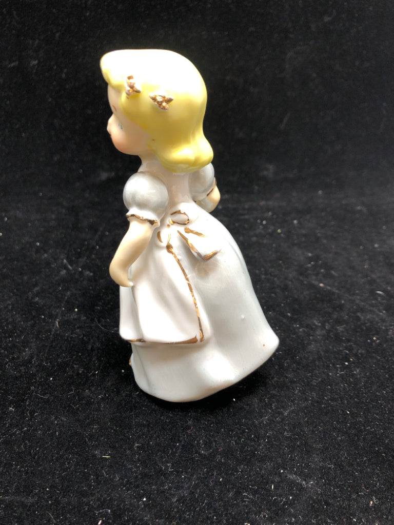 VTG GIRL IN BLUE DRESS- JAPAN