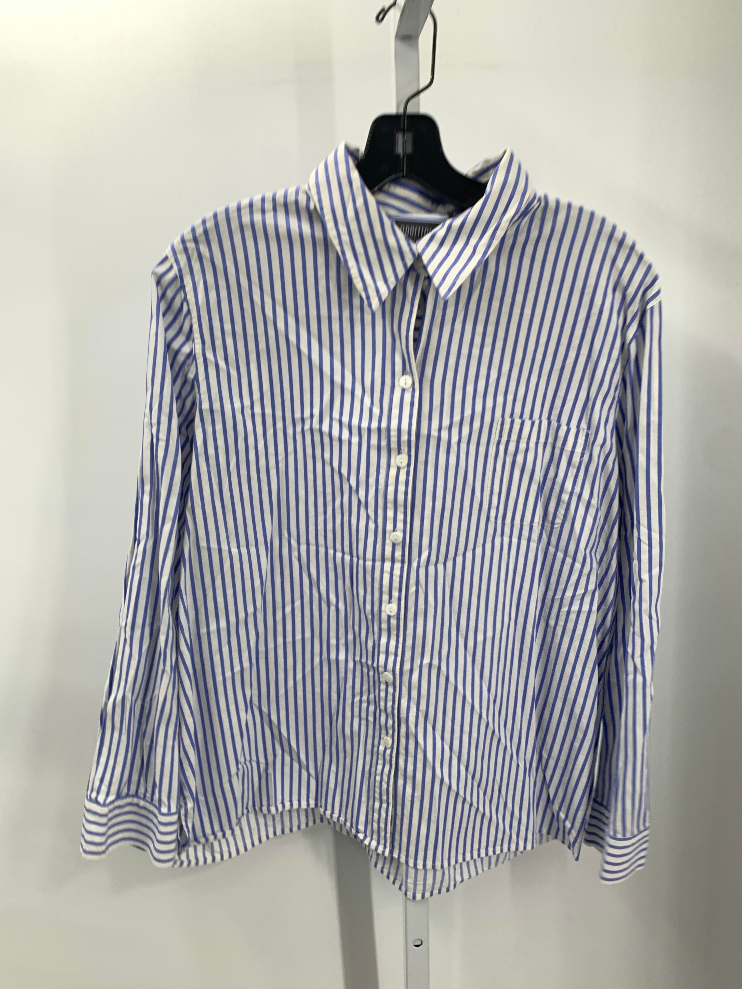 Chico's Size Large Misses Long Sleeve Shirt