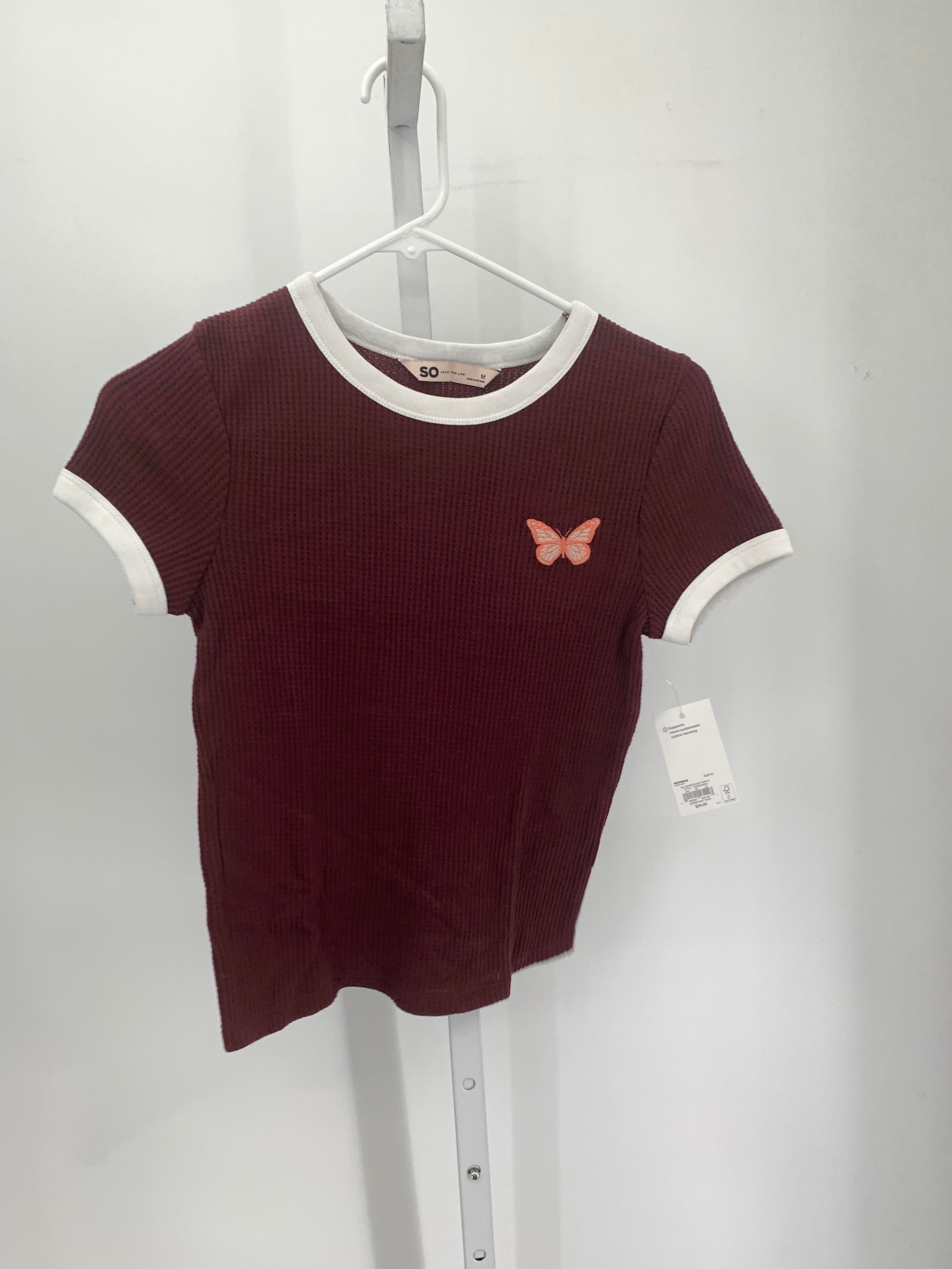 SO Size Medium Juniors Short Sleeve Shirt