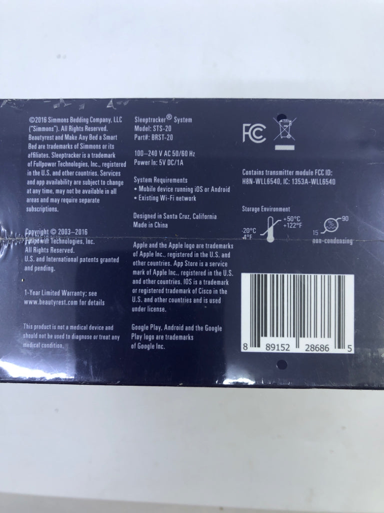 NIB BEATUYREST SLEEP TRACKER STS-20.