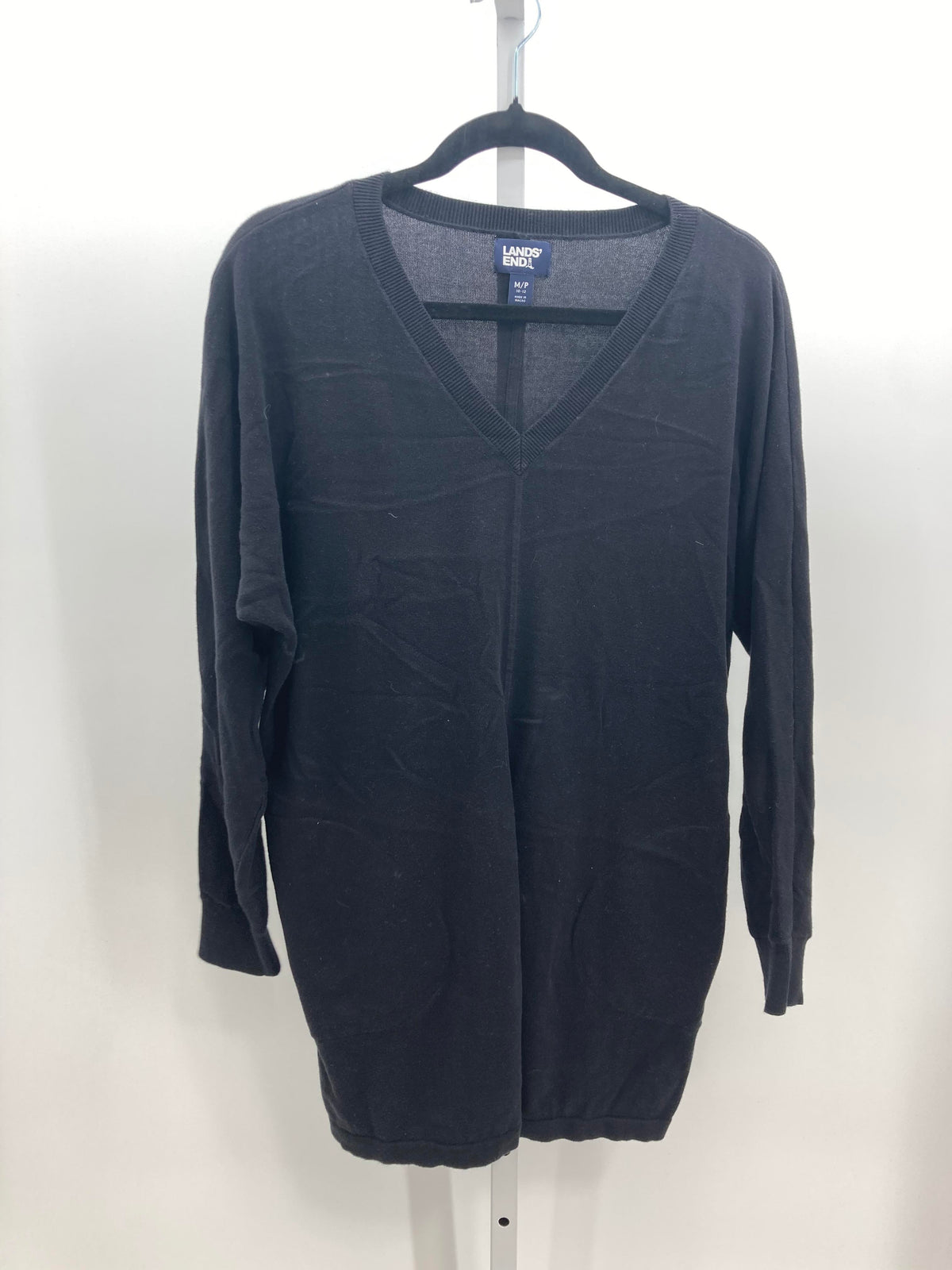 Lands End Size Medium Petite Petite Long Slv Sweater