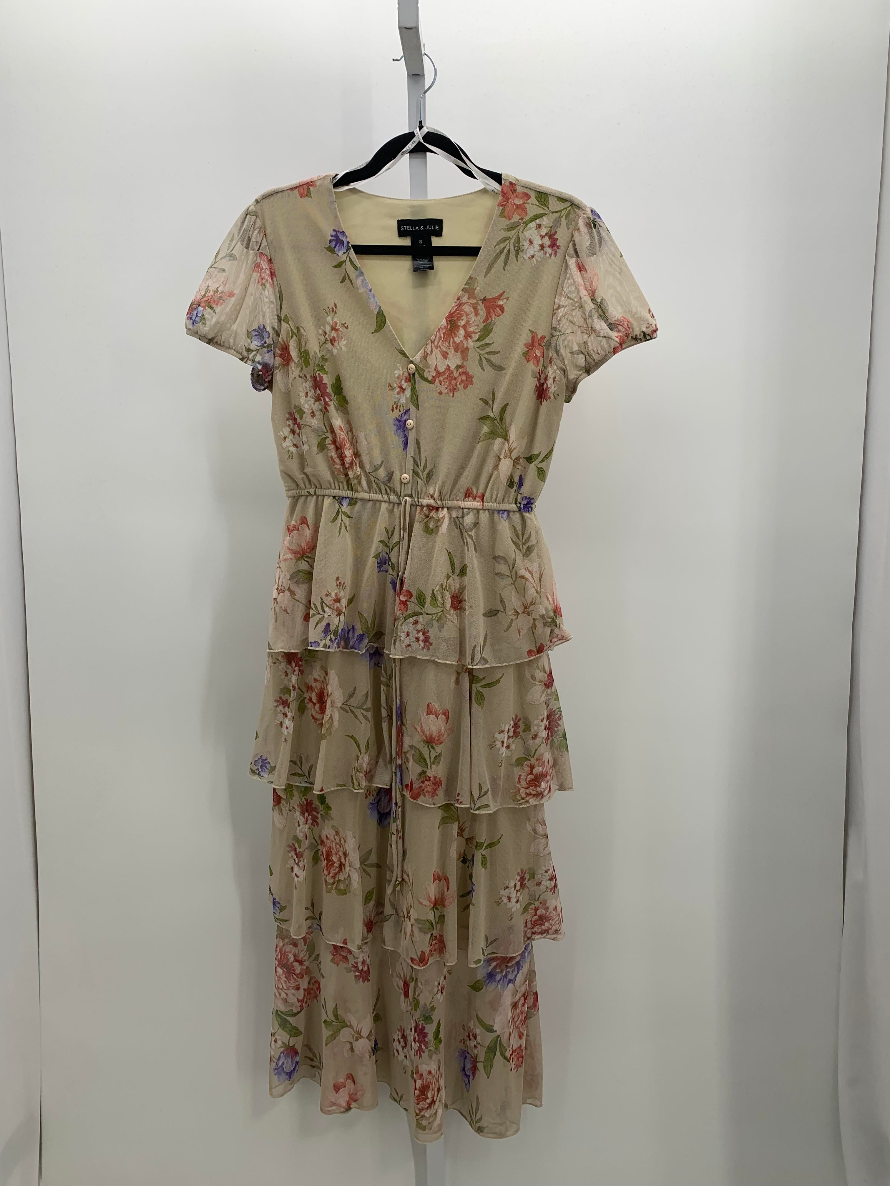 Size 8 Misses Short Sleeve Dress