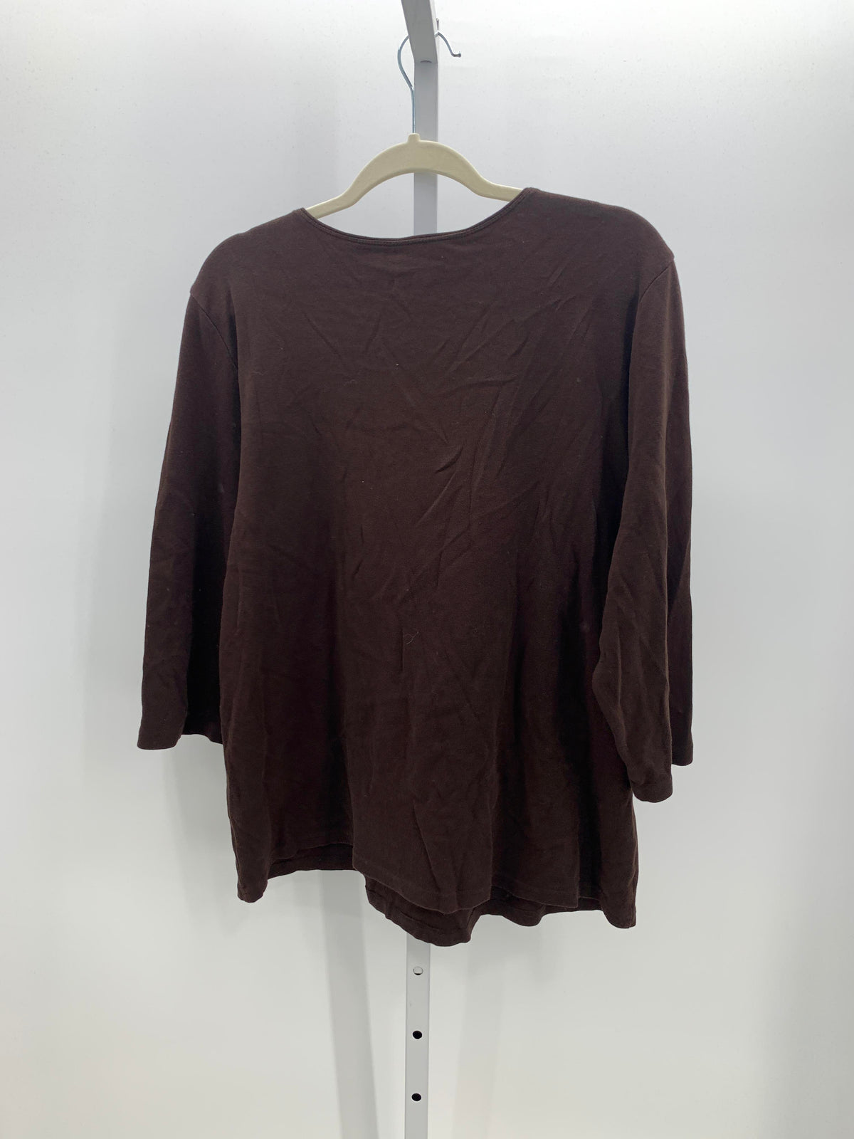 Karen Scott Size 2X Womens 3/4 Sleeve Shirt