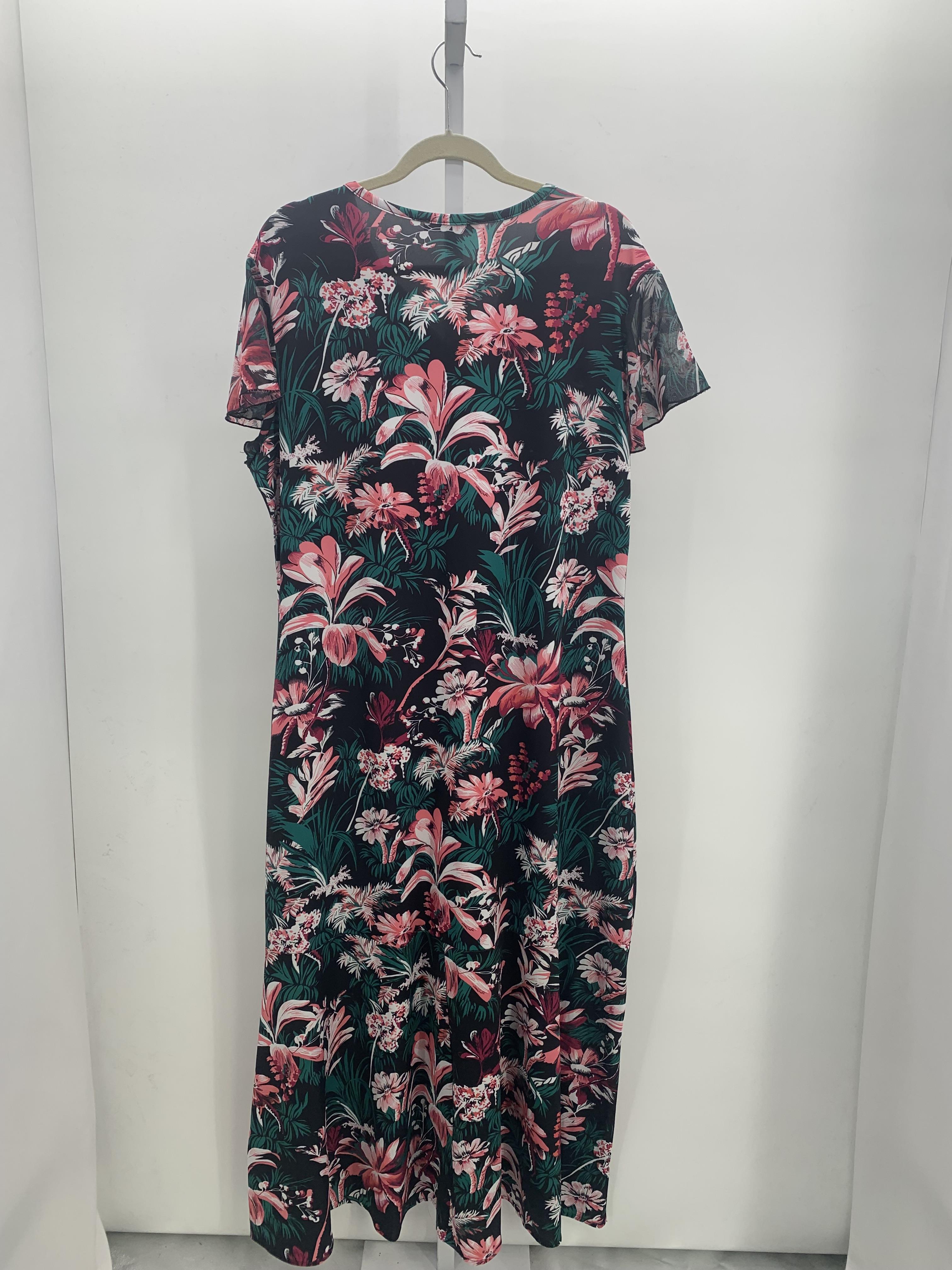 Size 1X Womens Short Sleeve Dress