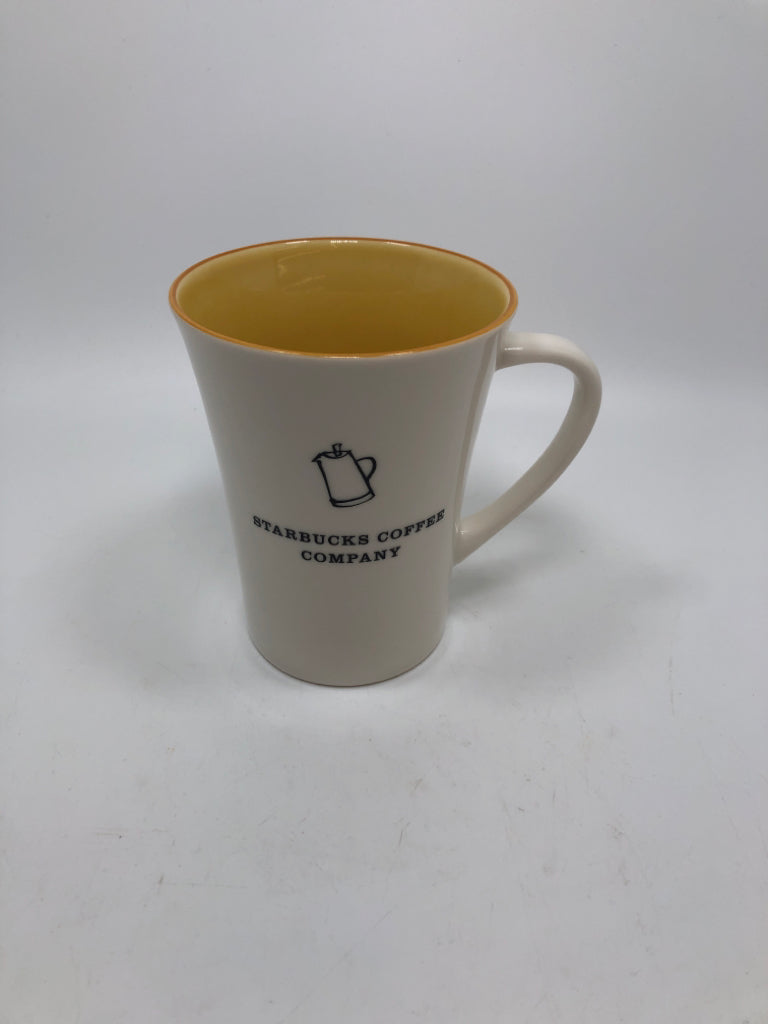 STARBUCKS COFFEE YELLOW COMPANY MUG.