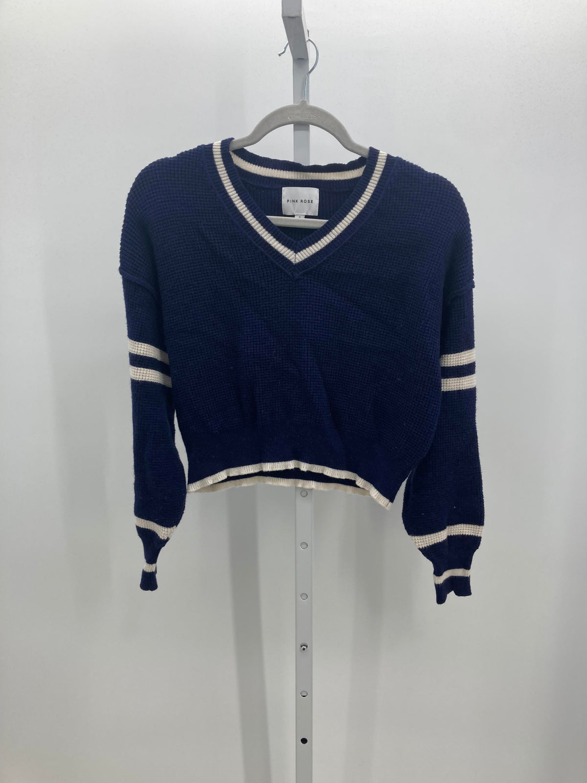 Pink Rose Size Small Juniors Long Sleeve Sweater