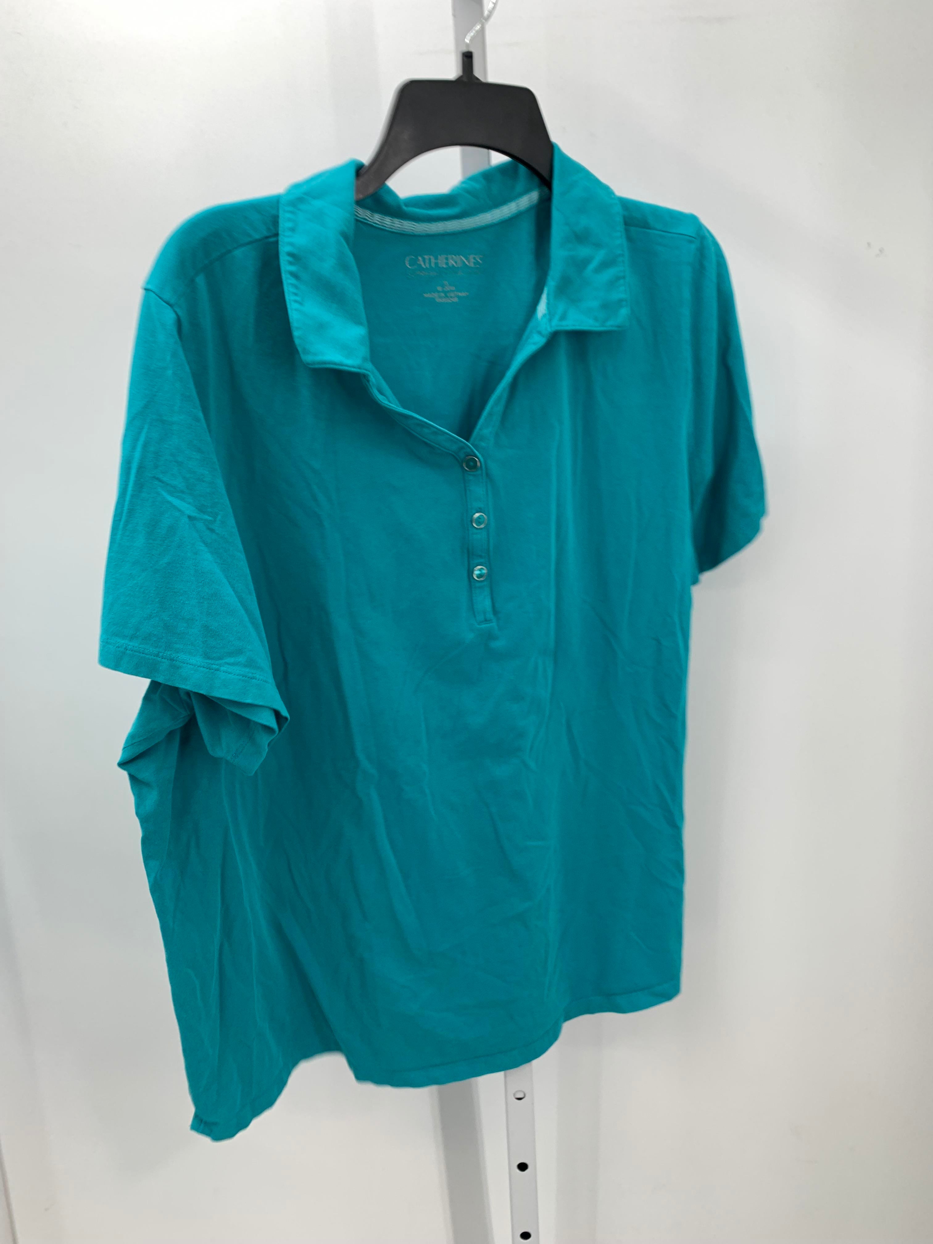 Catherine Size 1X Womens Short Sleeve Shirt