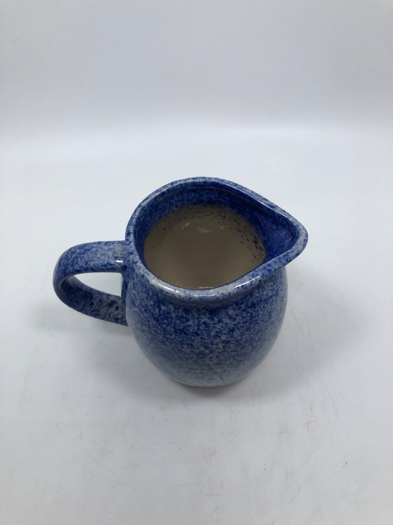 COUNTRY LIFE BLUE SPECKLED PITCHER.