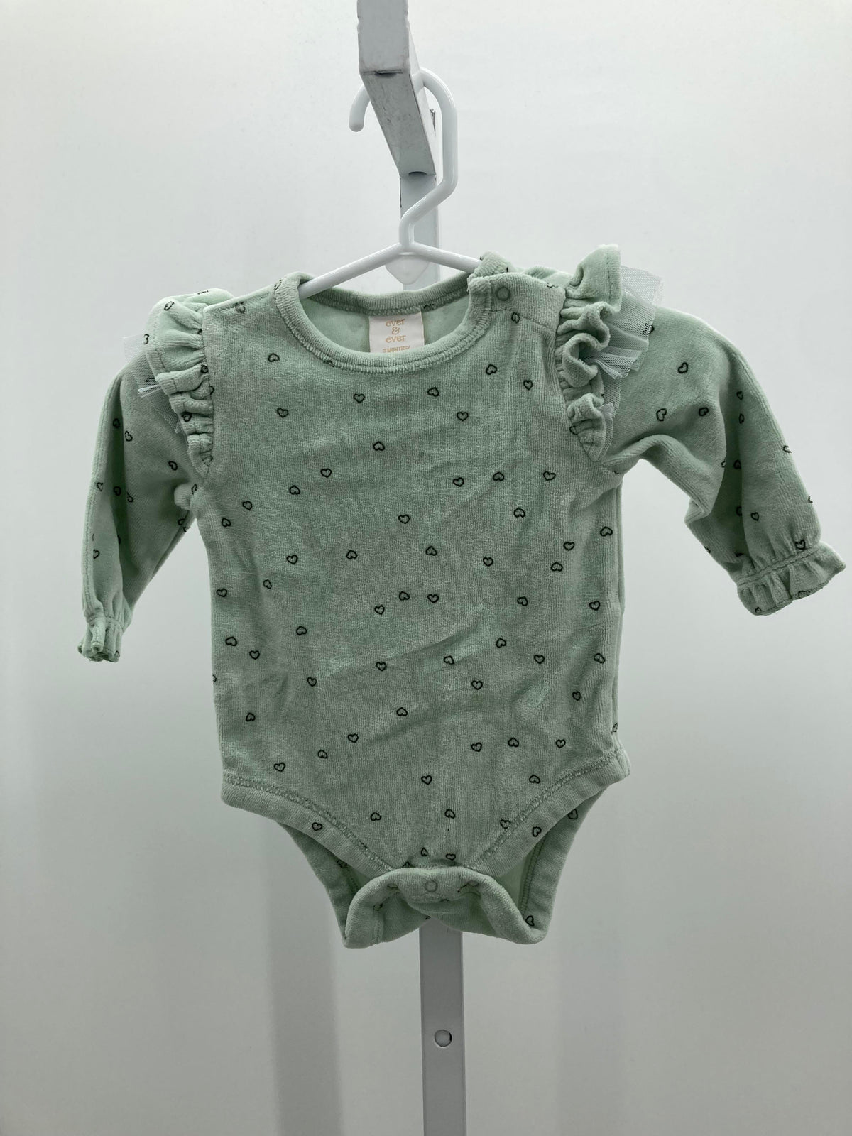 Size 3 Months Girls Long Sleeve Shirt