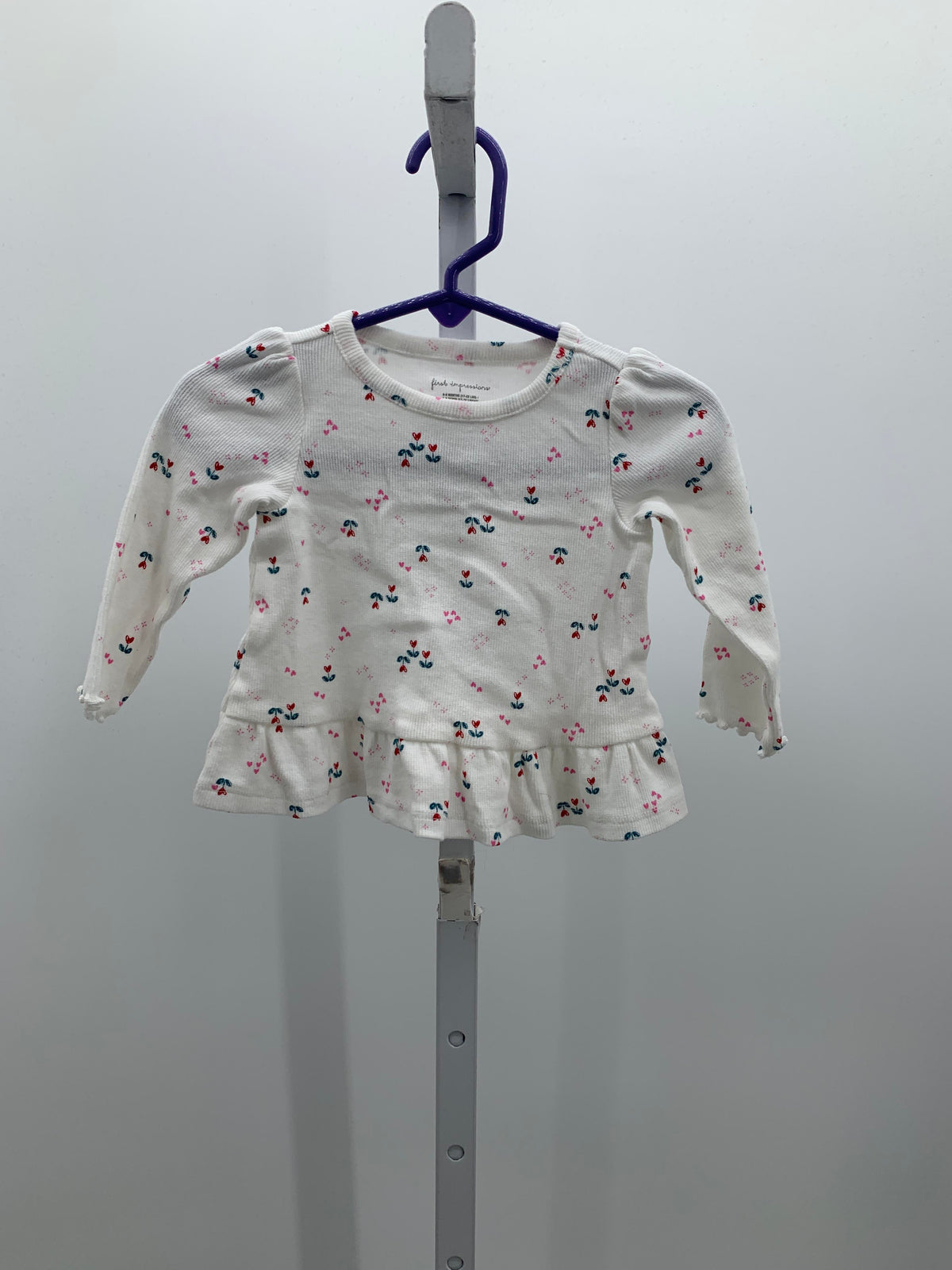 First Impressions Size 6-9 Months Girls Long Sleeve Shirt