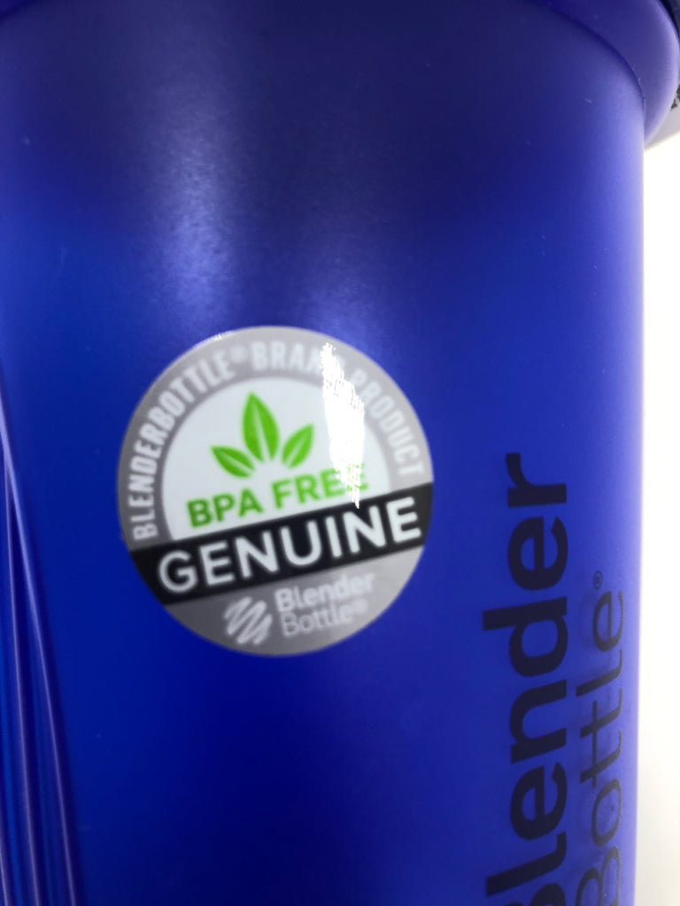 NEW BLUE PLASTIC BLENDER BOTTLE.