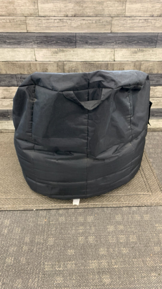 BIG JOE BLACK BEAN BAG CHAIR.