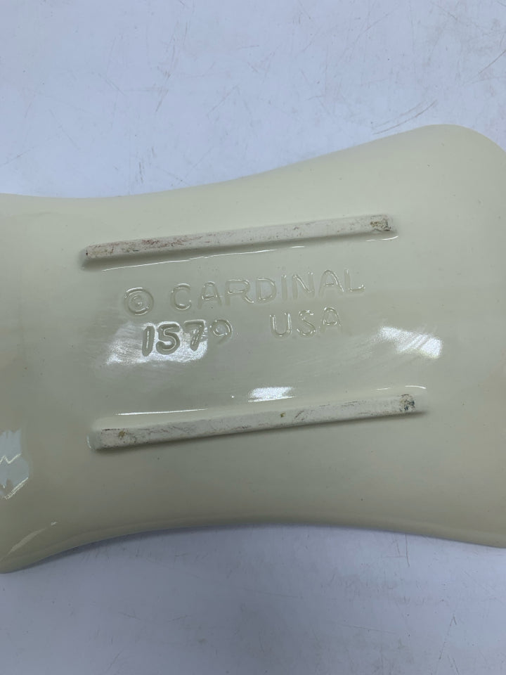 VTG CERAMIC GIVE US THIS DAY WHEAT BUNCH BREAD SERVER.