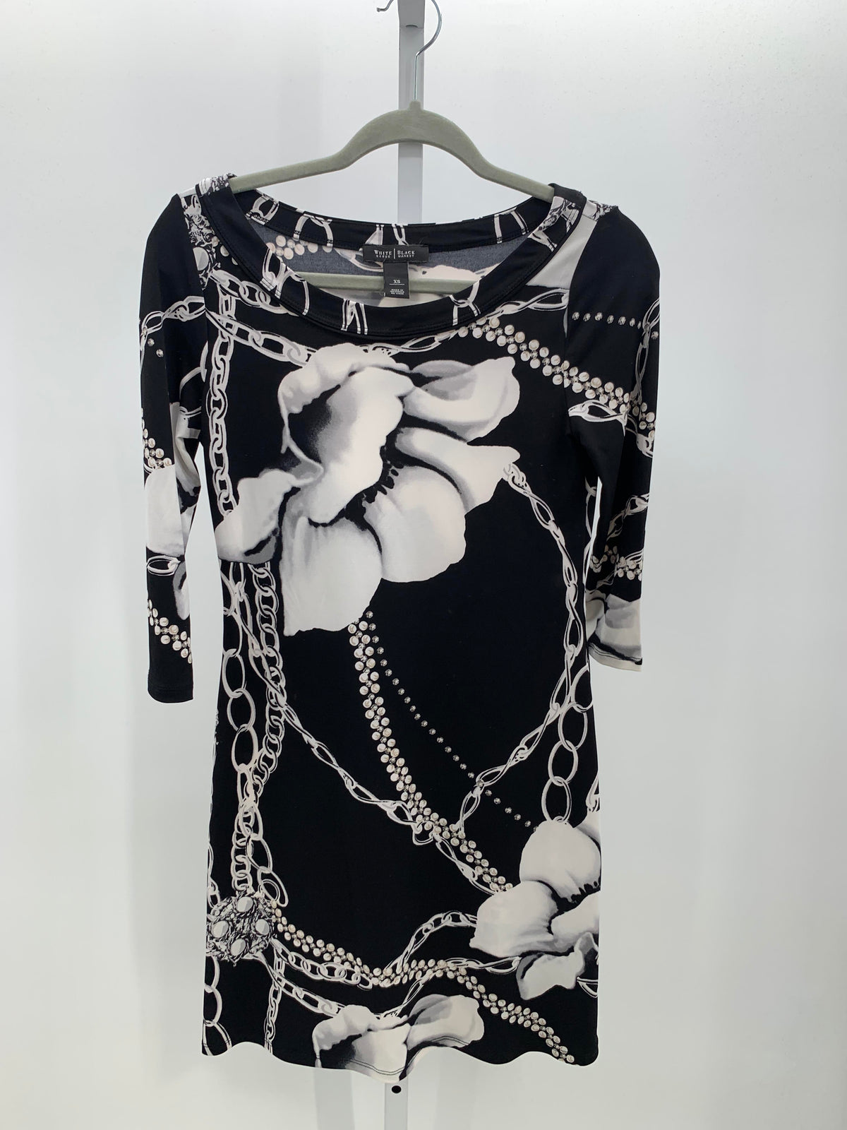 White House Black Size X Small Misses 3/4 Sleeve Dress