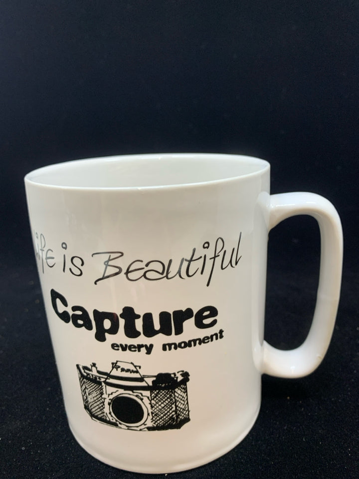 LIFE IS BEAUTIFUL MUG.