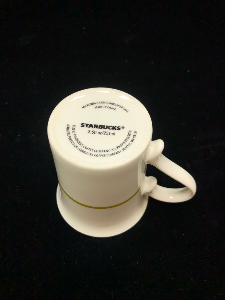 STARBUCKS 2015 SCROLL DIAMOND MUG.