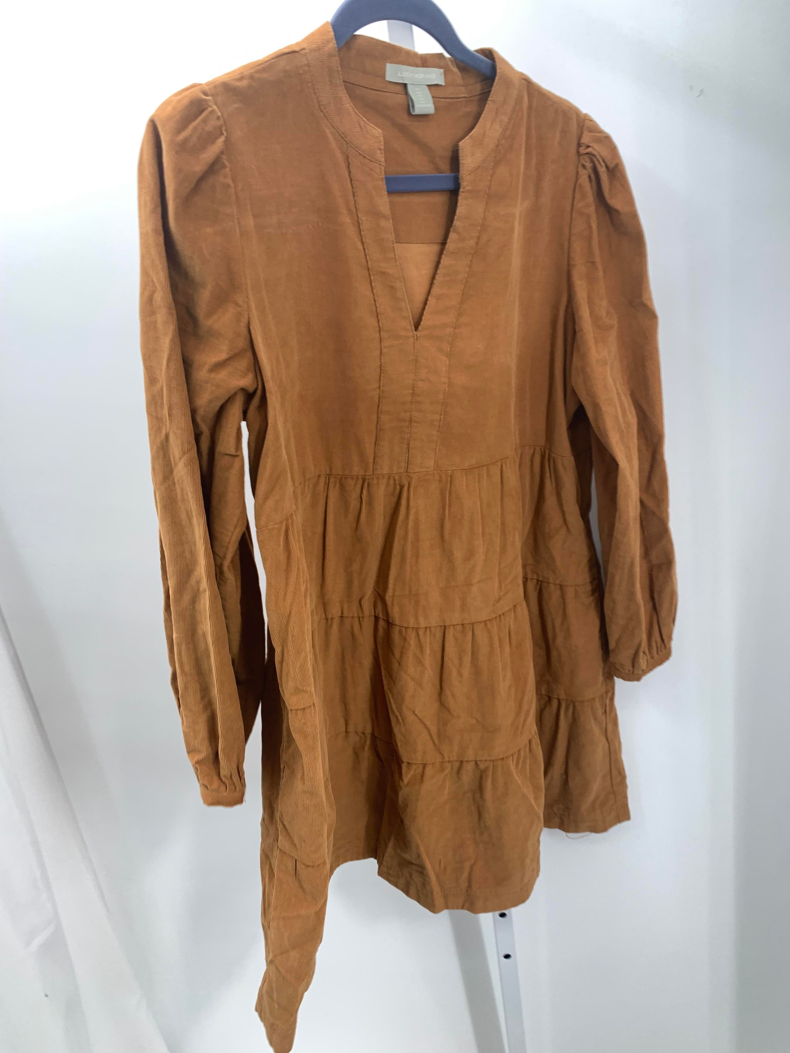 Lucky Brand Size Large Misses Long Sleeve Dress