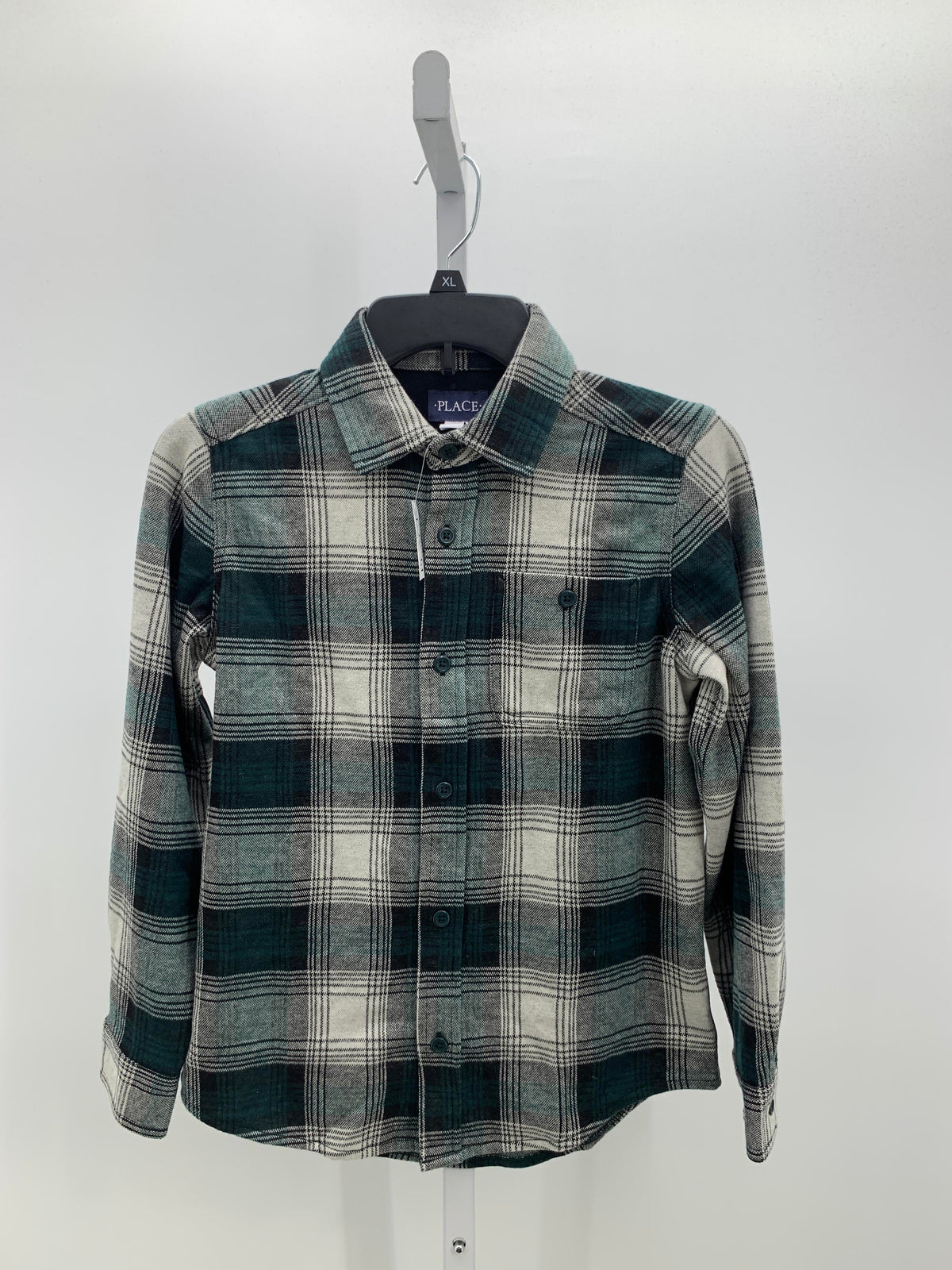 NEW PLAID BTN DOWN