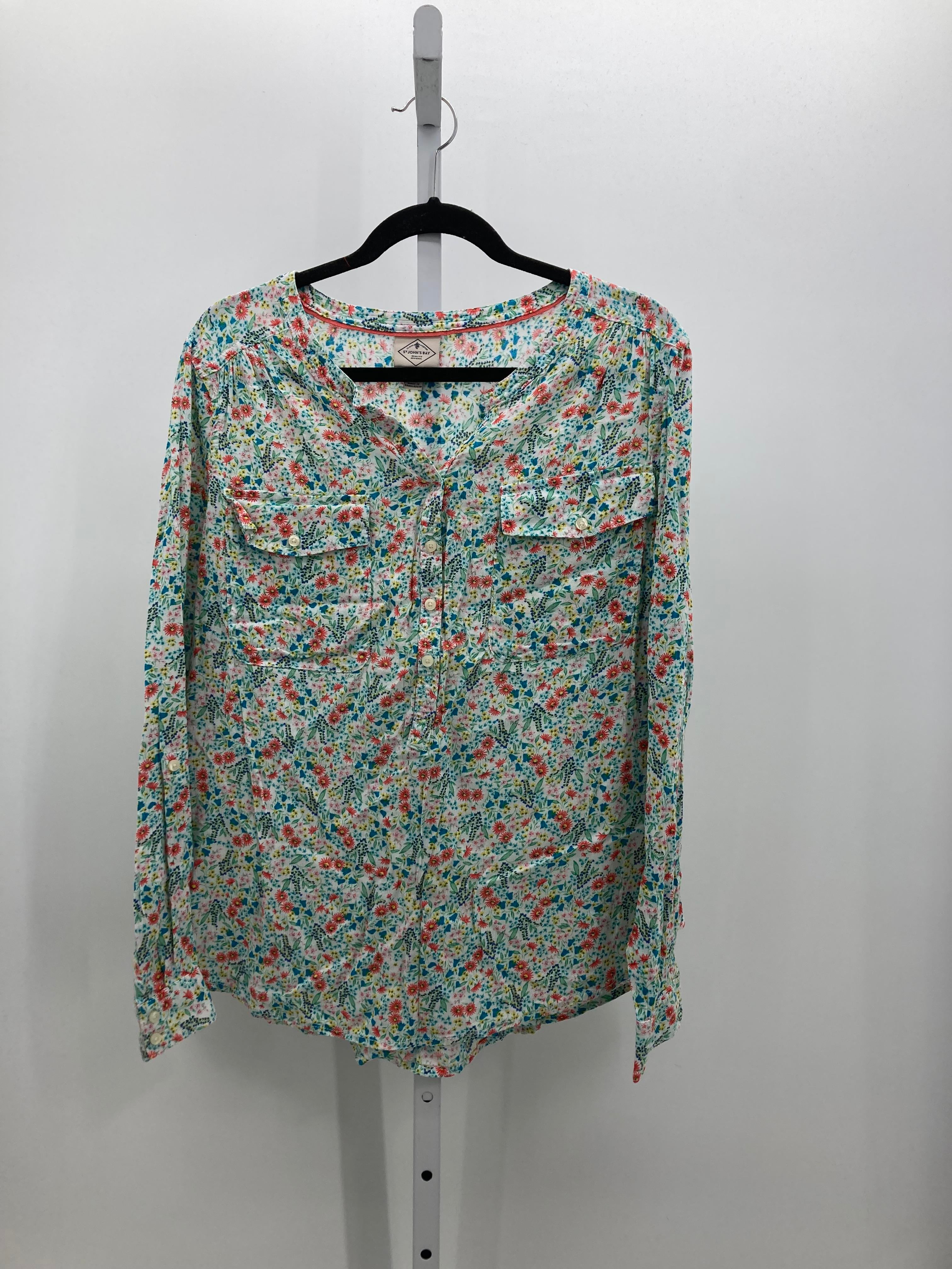 St. Johns Bay Size Extra Large Misses Long Sleeve Shirt