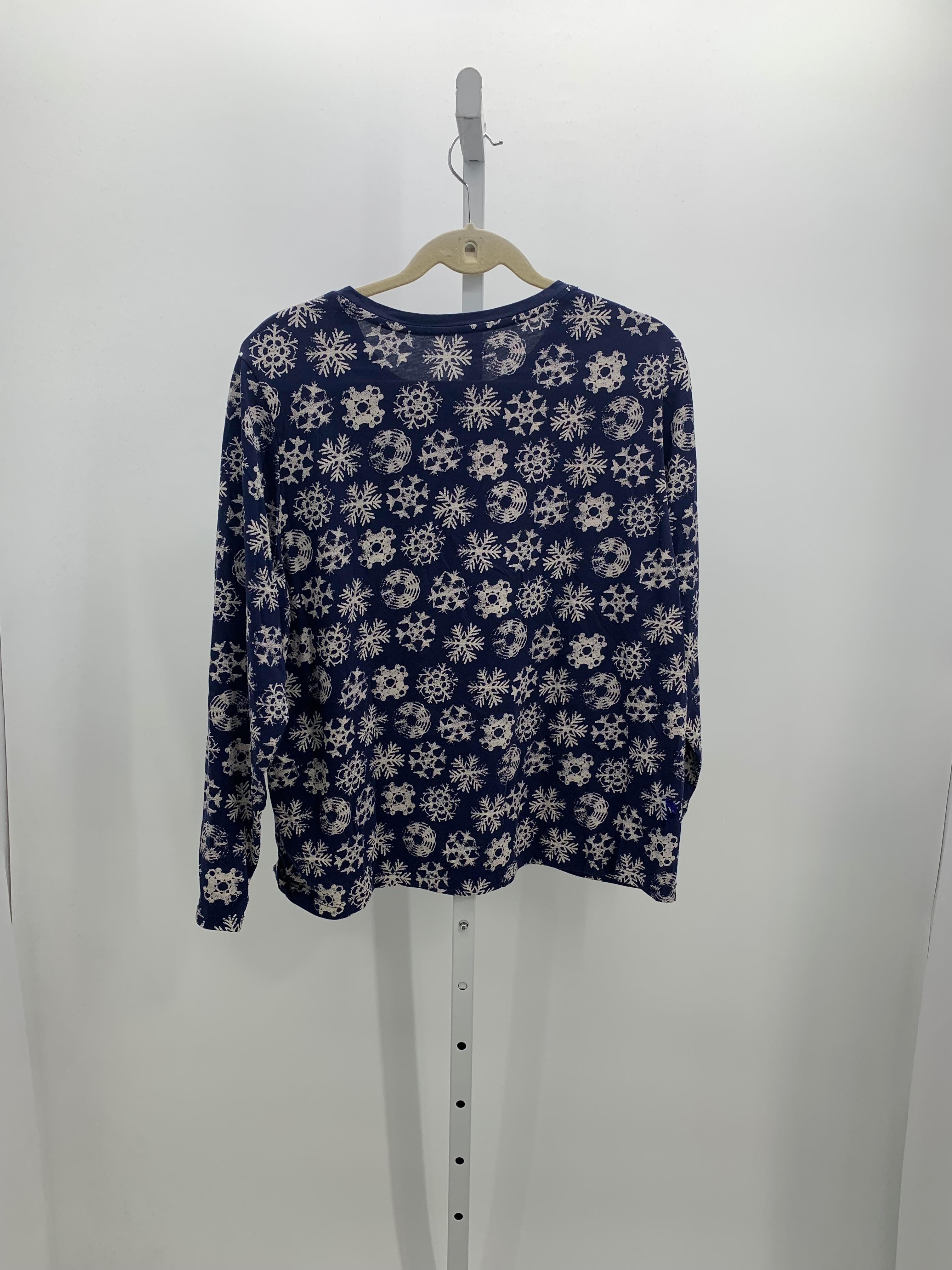 Lands End Size X Large Petite Petite Long Sleeve Shirt