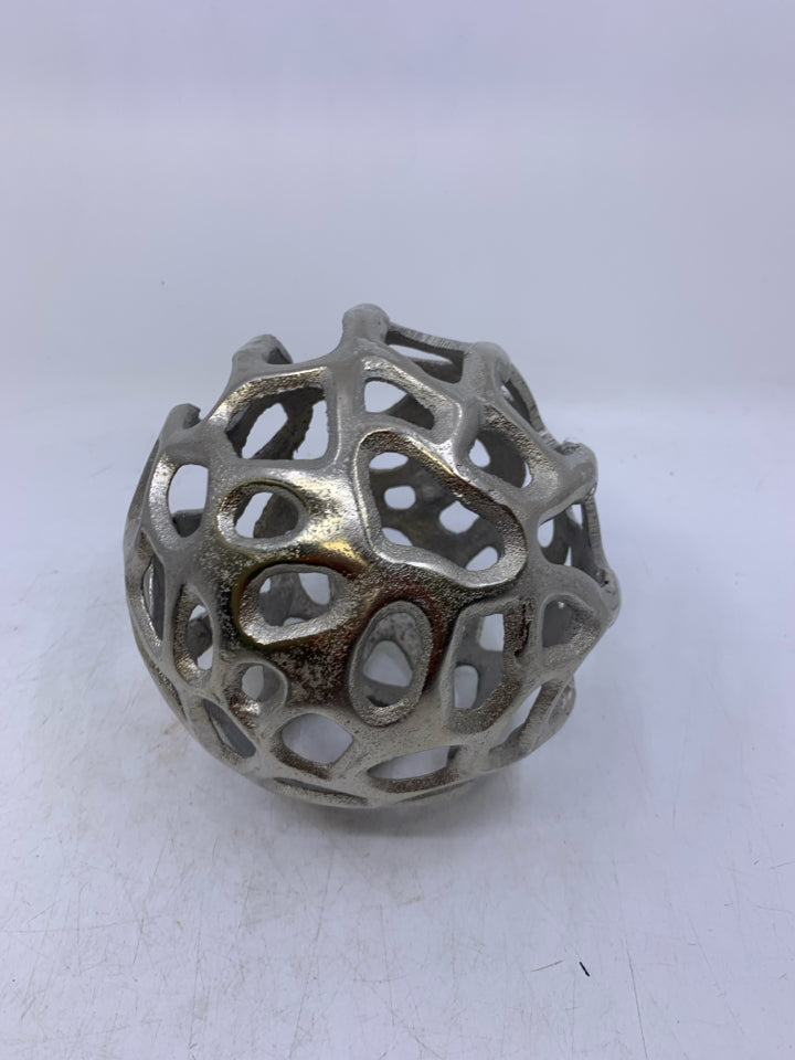 METAL SPHERE W/ HOLES.