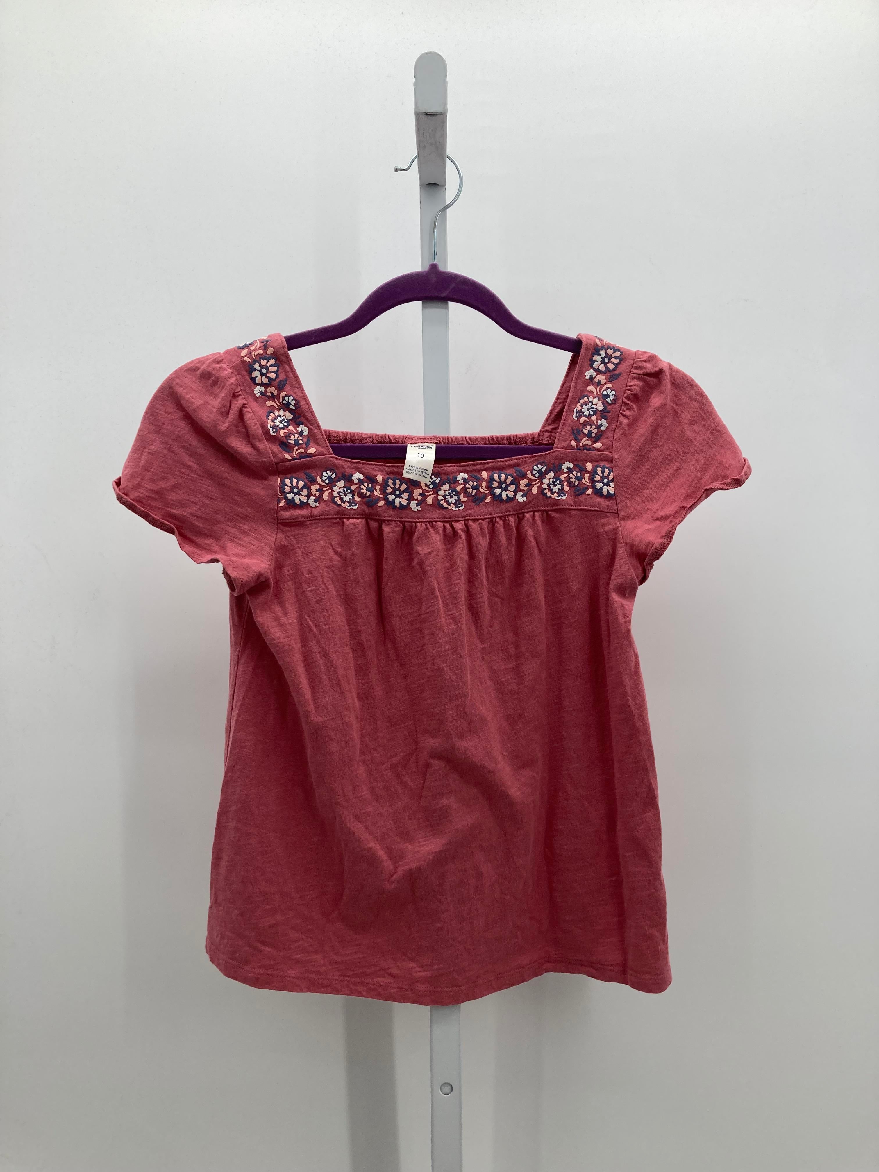 Osh Kosh Size 10 Girls Short Sleeve Shirt