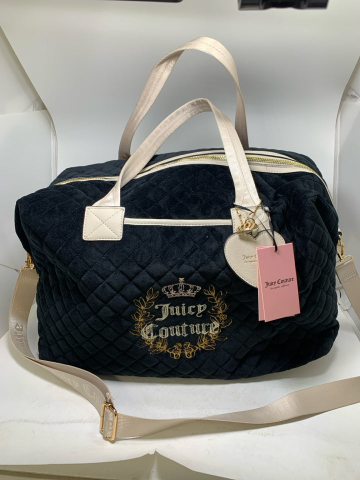 Wordplay Overnight Velour Quilted Duffle Bag Juicy Couture- NWT