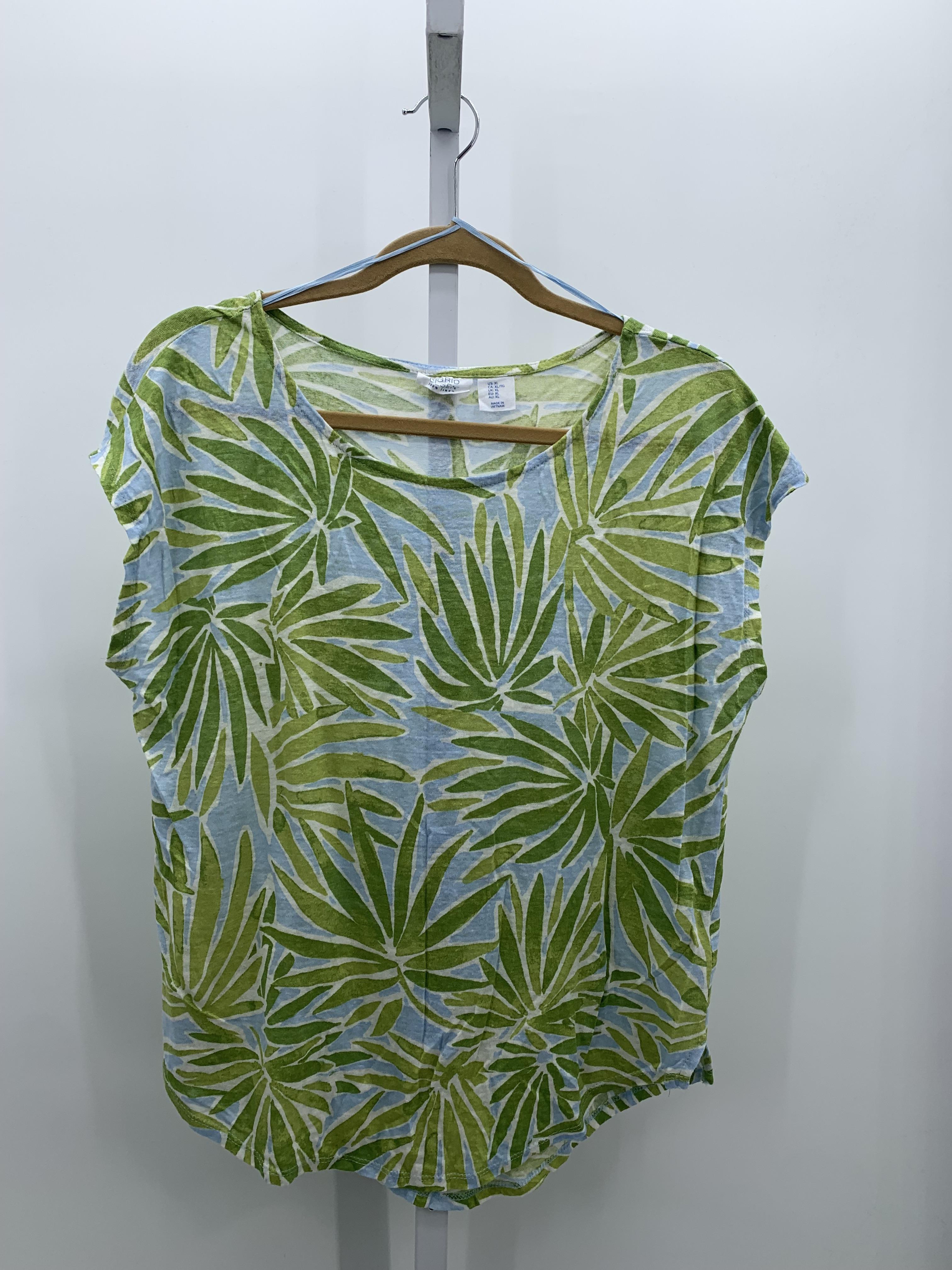 Sigrid Olsen Size Extra Large Misses Short Sleeve Shirt