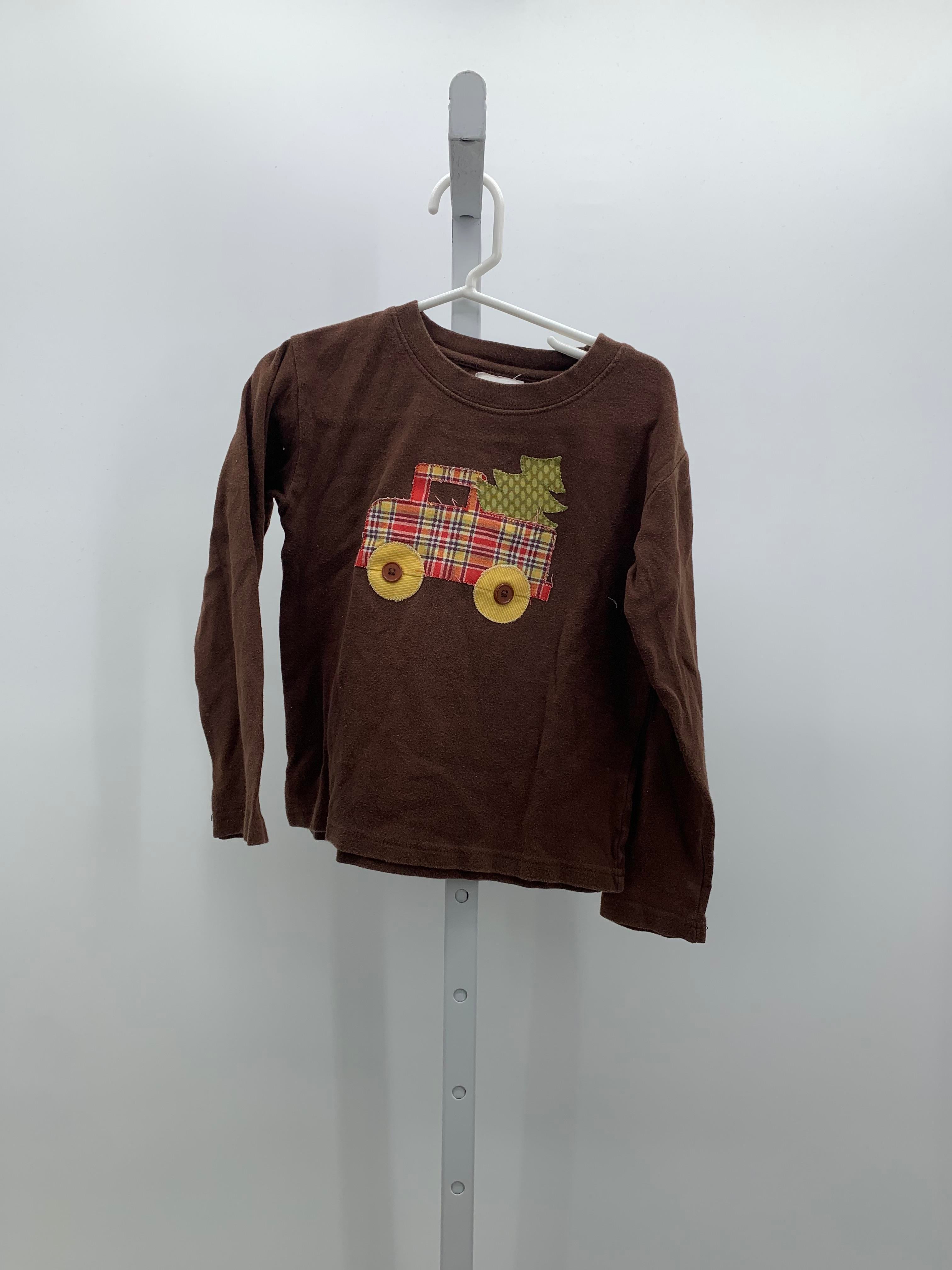LONG SLV SHIRT PLAID TRUCK AND TREE.