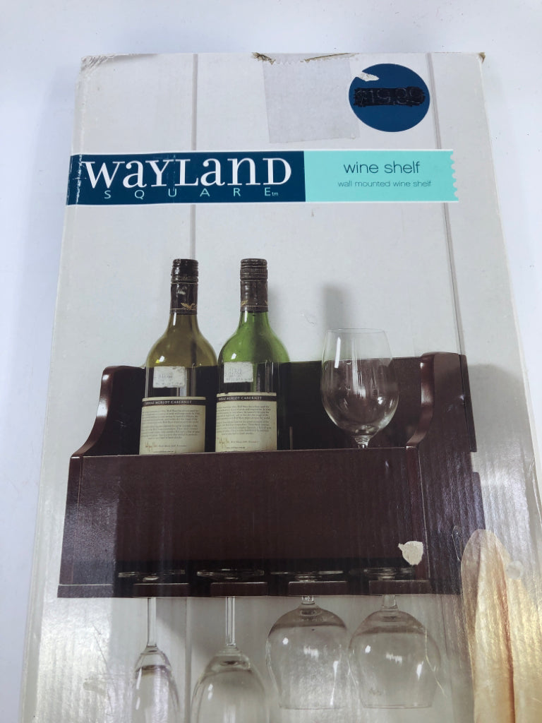 NIB WINE SHELF WAYLAND SQUARE.