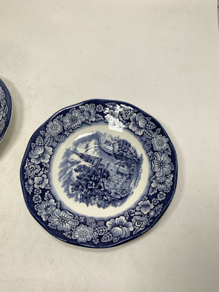 2 VTG LIBERTY BLUE CUP + SAUCERS