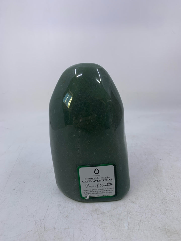 DARK GREEN STONE OF WEALTH.