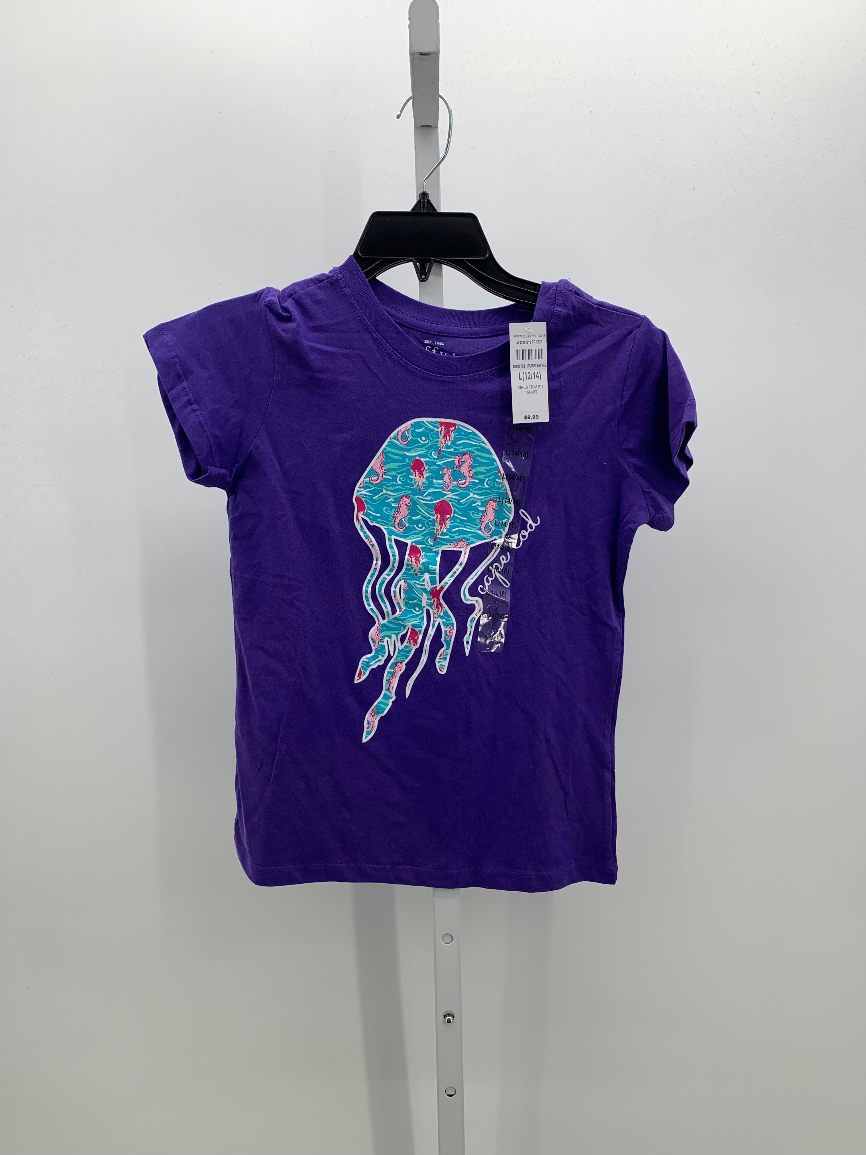 Cuffys Size 12-14 Girls Short Sleeve Shirt