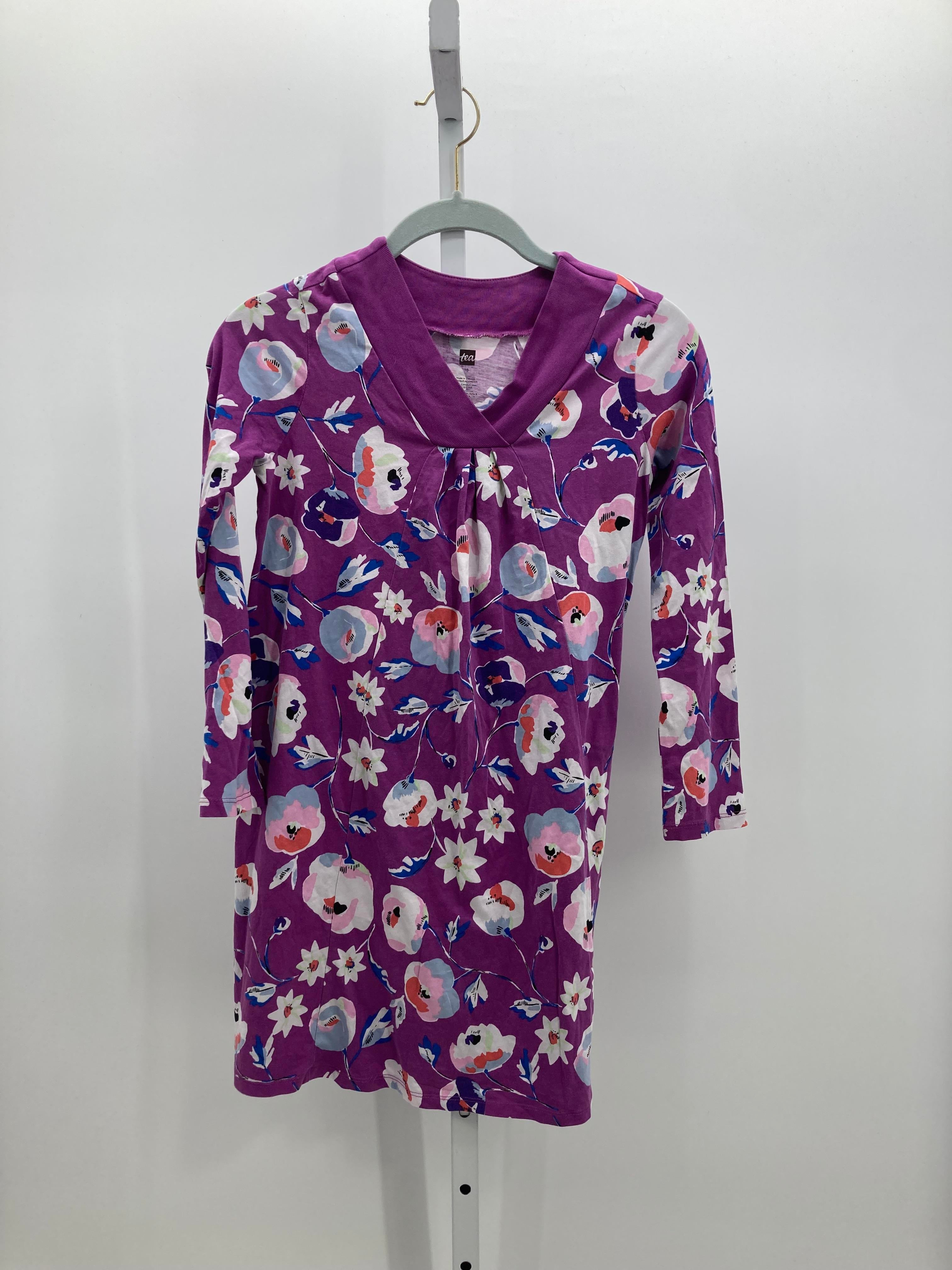 Tea Size 10 Girls Long Sleeve Dress