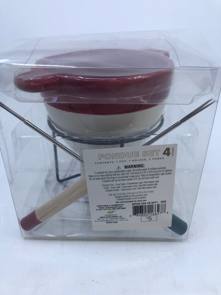 NIB FONDUE SET.