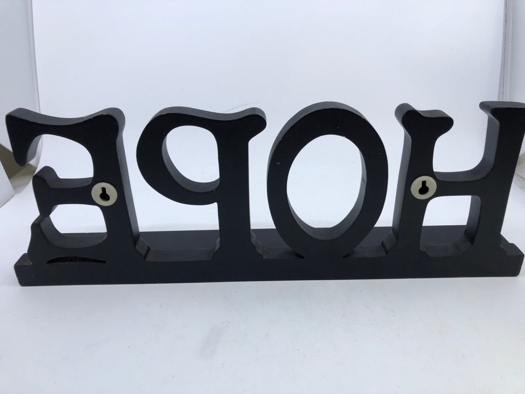 HOPE WOOD SIGN SHELF DECOR.