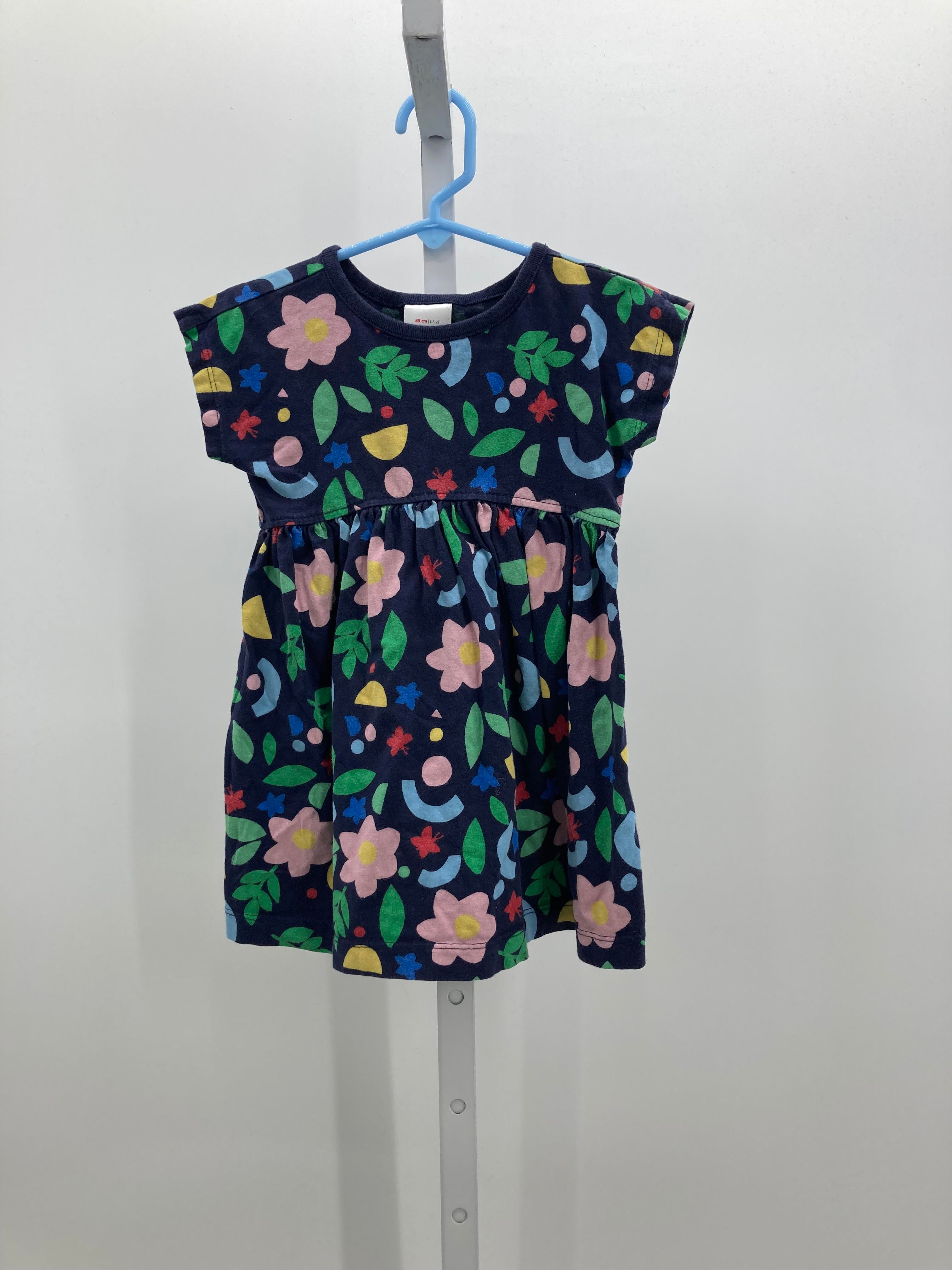 Hanna Anderson Size 2T Girls Short Sleeve Dress