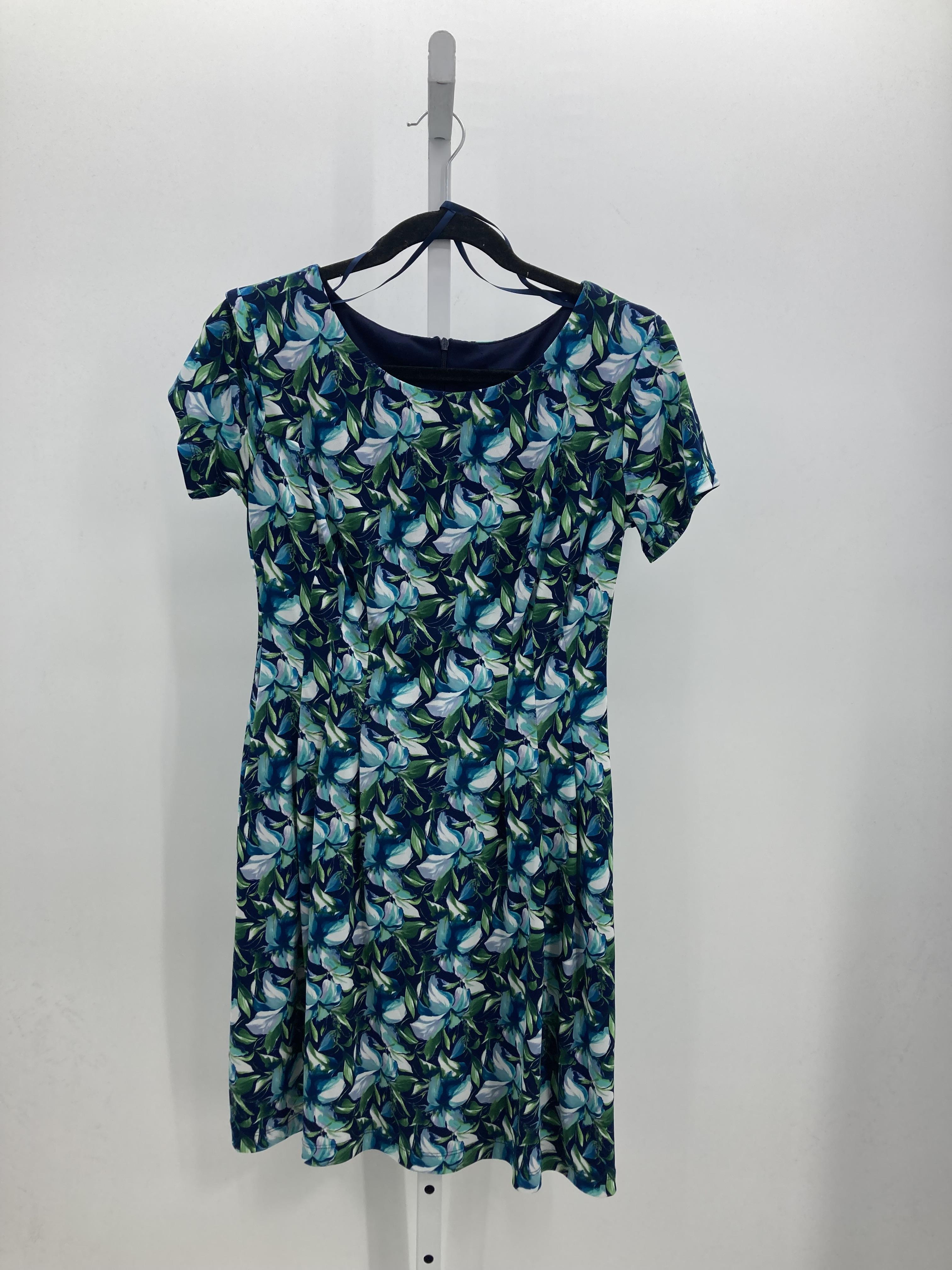 Roz & Ali Size 4 Petite Petite Short Sleeve Dress