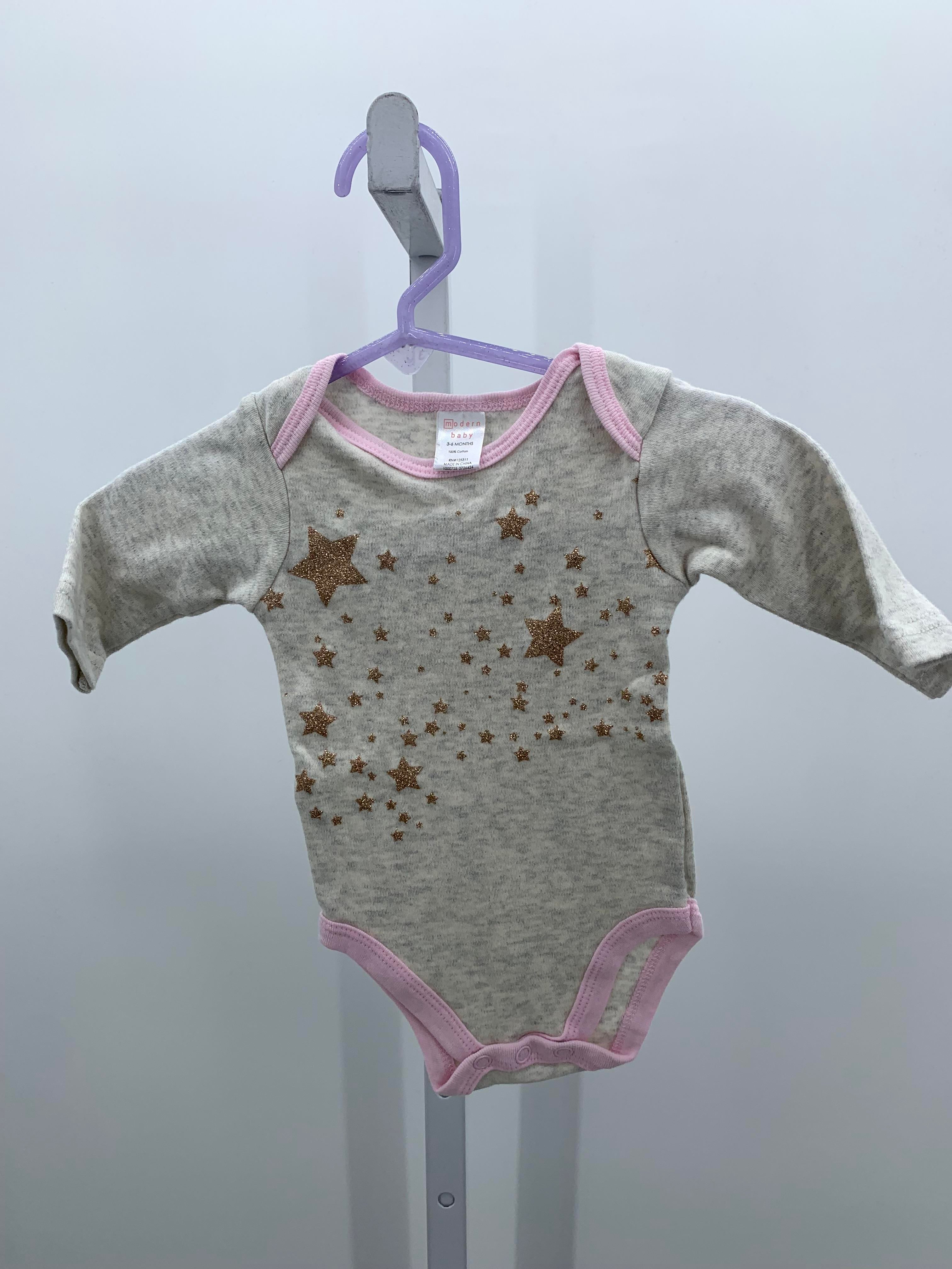 Modern Baby Size 3-6 Months Girls Long Sleeve Shirt