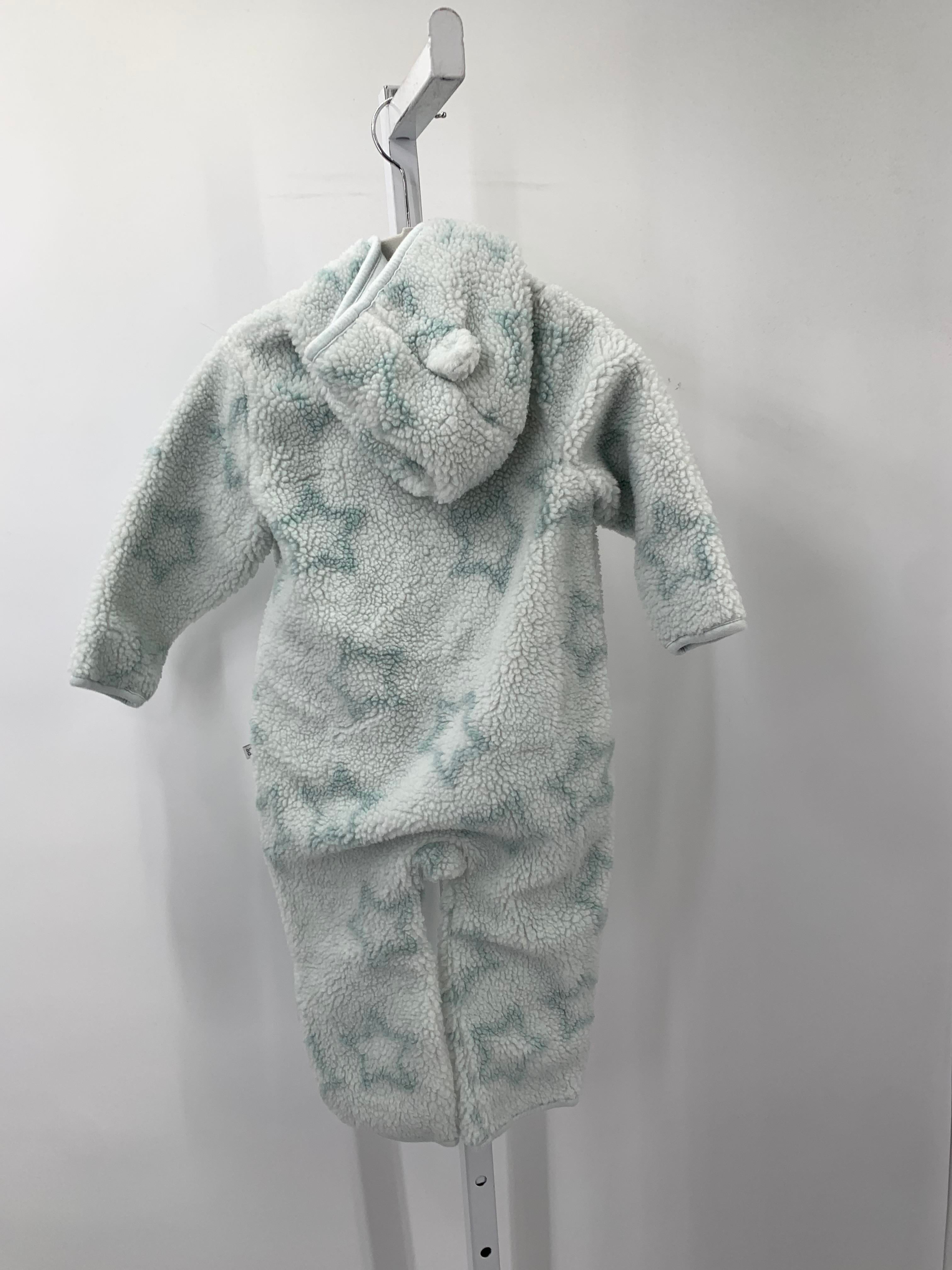 BLUE STARS HOODED SHERPA