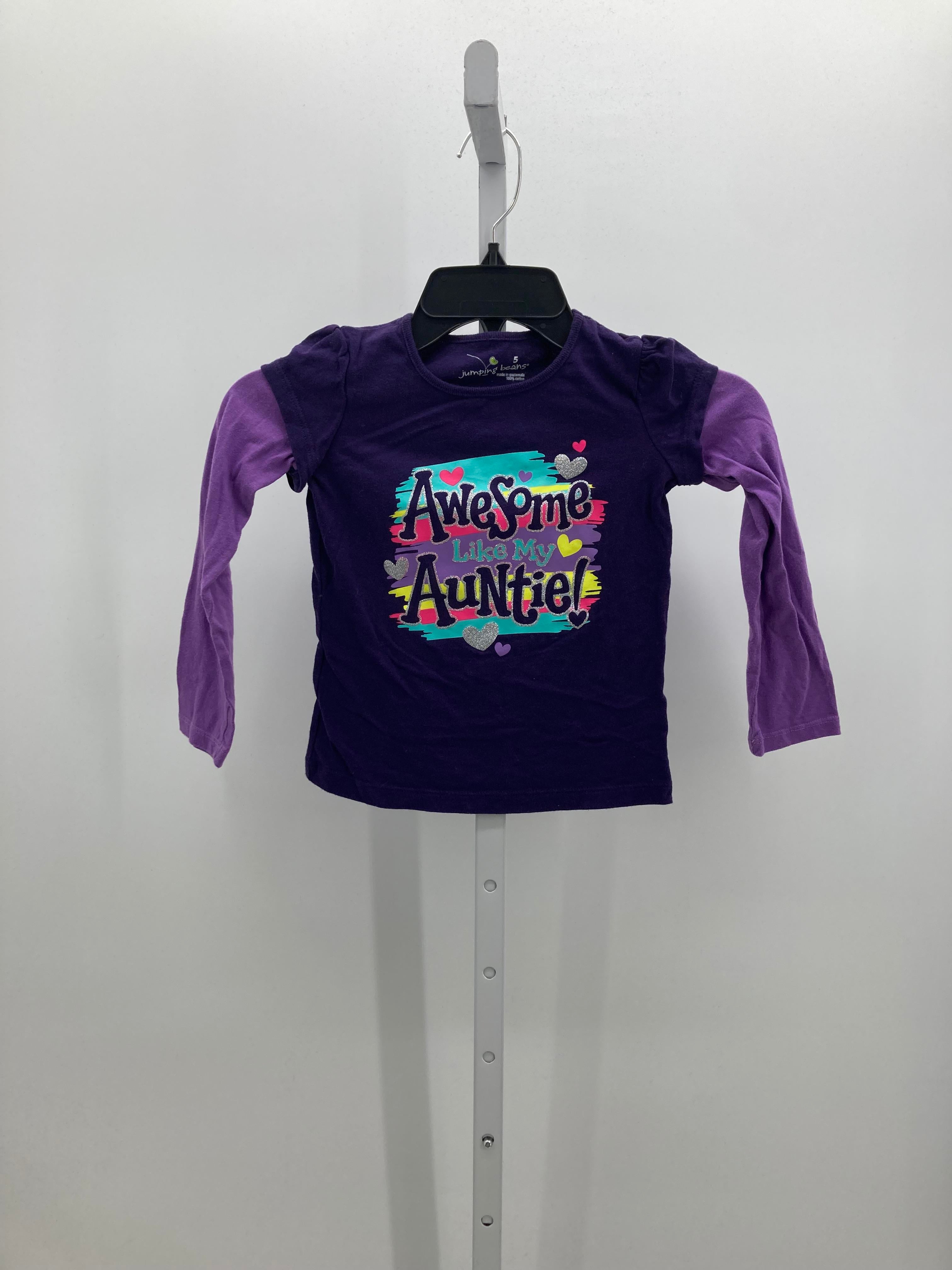 Jumping Beans Size 5 Girls Long Sleeve Shirt
