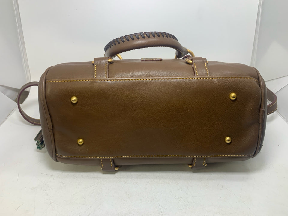 Dooney & Bourke Leather Elephant Florentine Satchel Bag