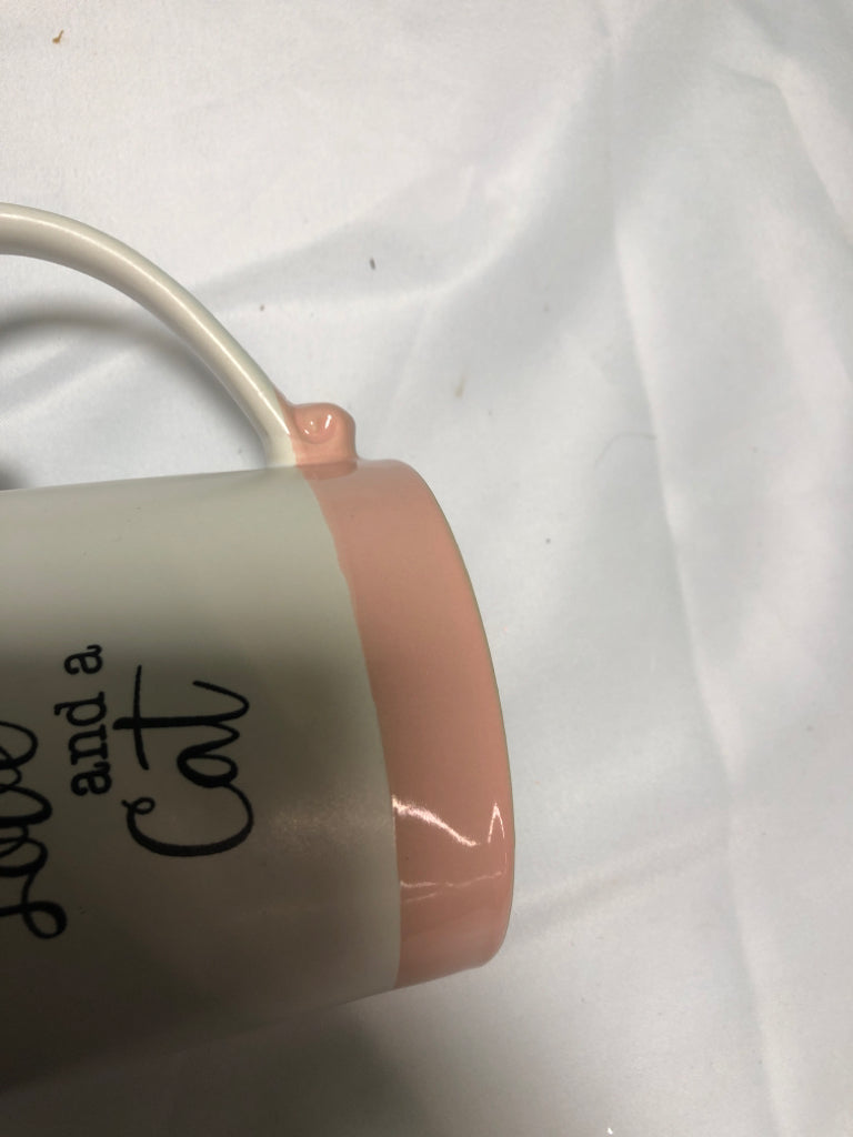 ALL YOU NEED IS LOVE WHITE/PINK MUG.