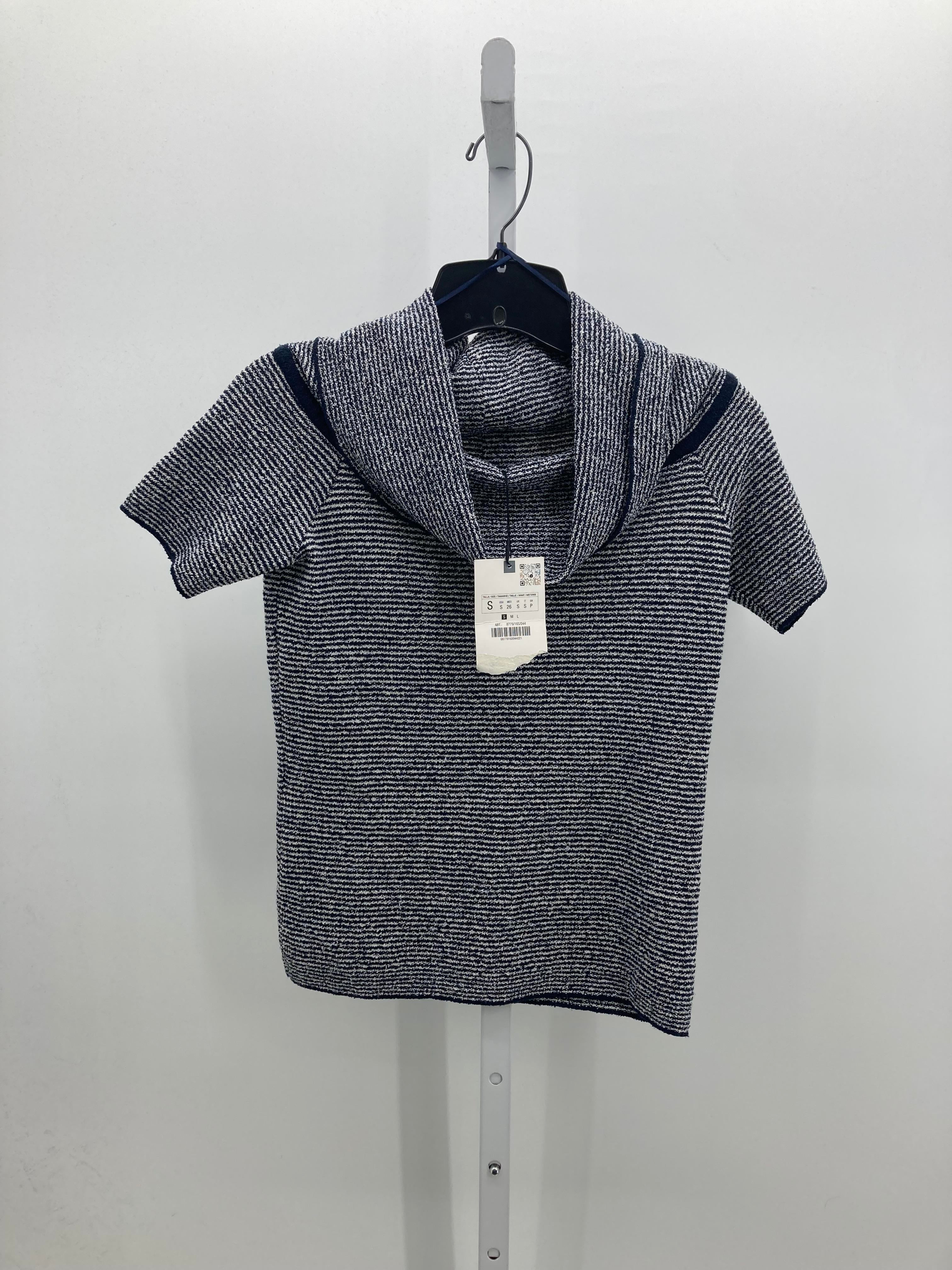 Zara Size Small Misses Short Slv Sweater