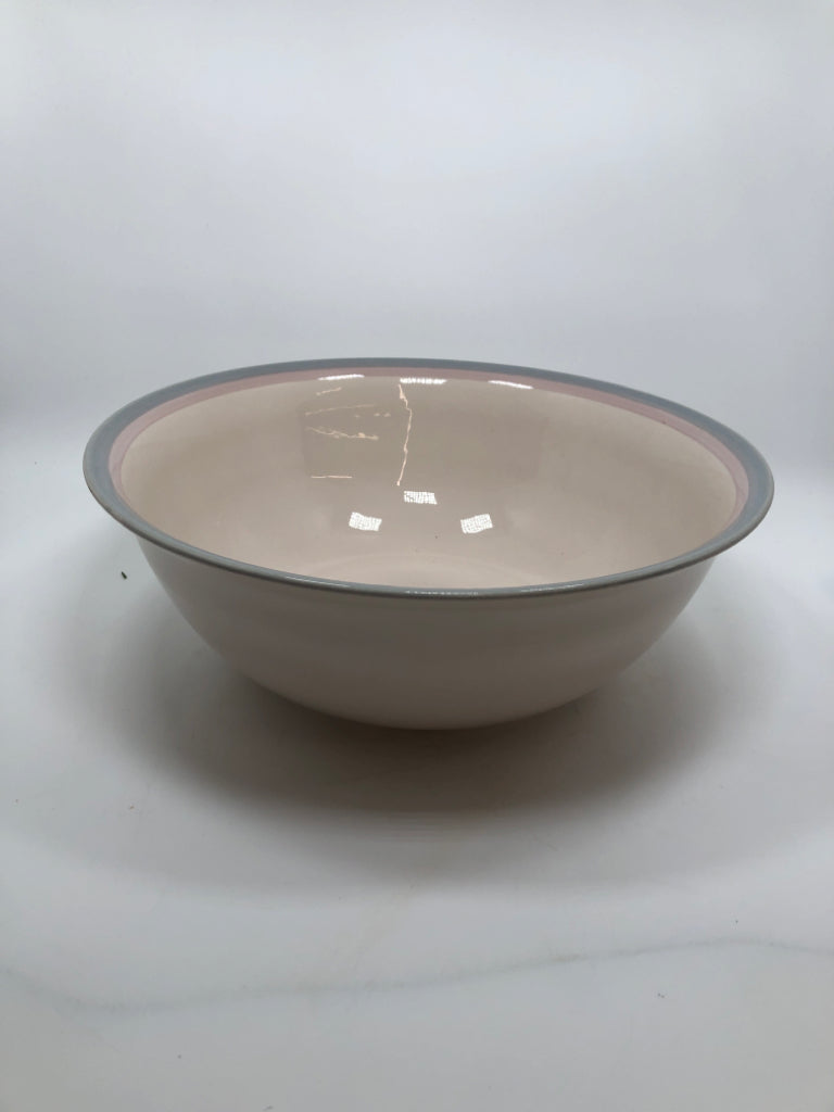 PFALTZGRAFF AURA PINK SERVING BOWL.