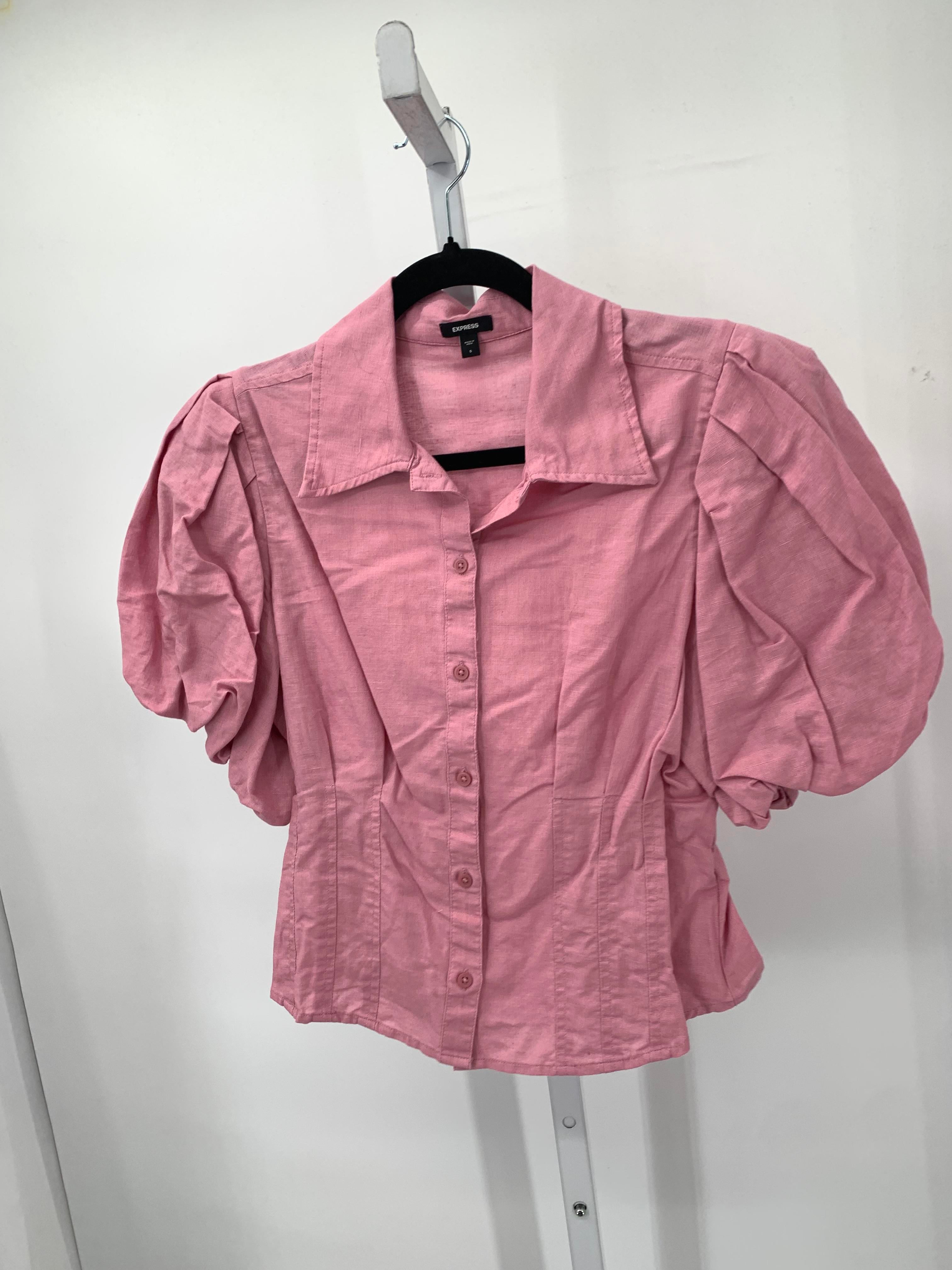 Express Size Small Misses Short Sleeve Shirt