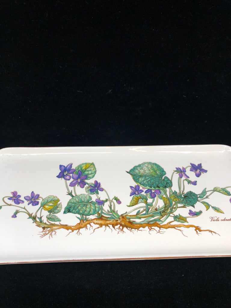 VIOLA ODORATA PURPLE BOTANICA PLATTER.