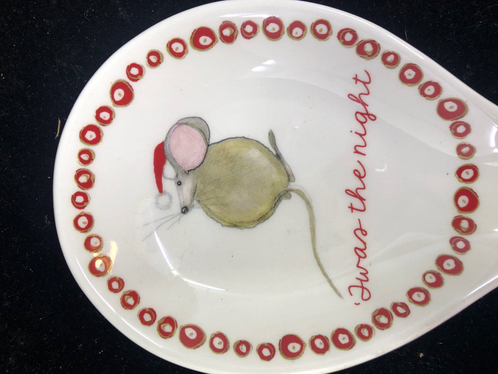 T'WAS THE NIGHT MOUSE SPOON REST.
