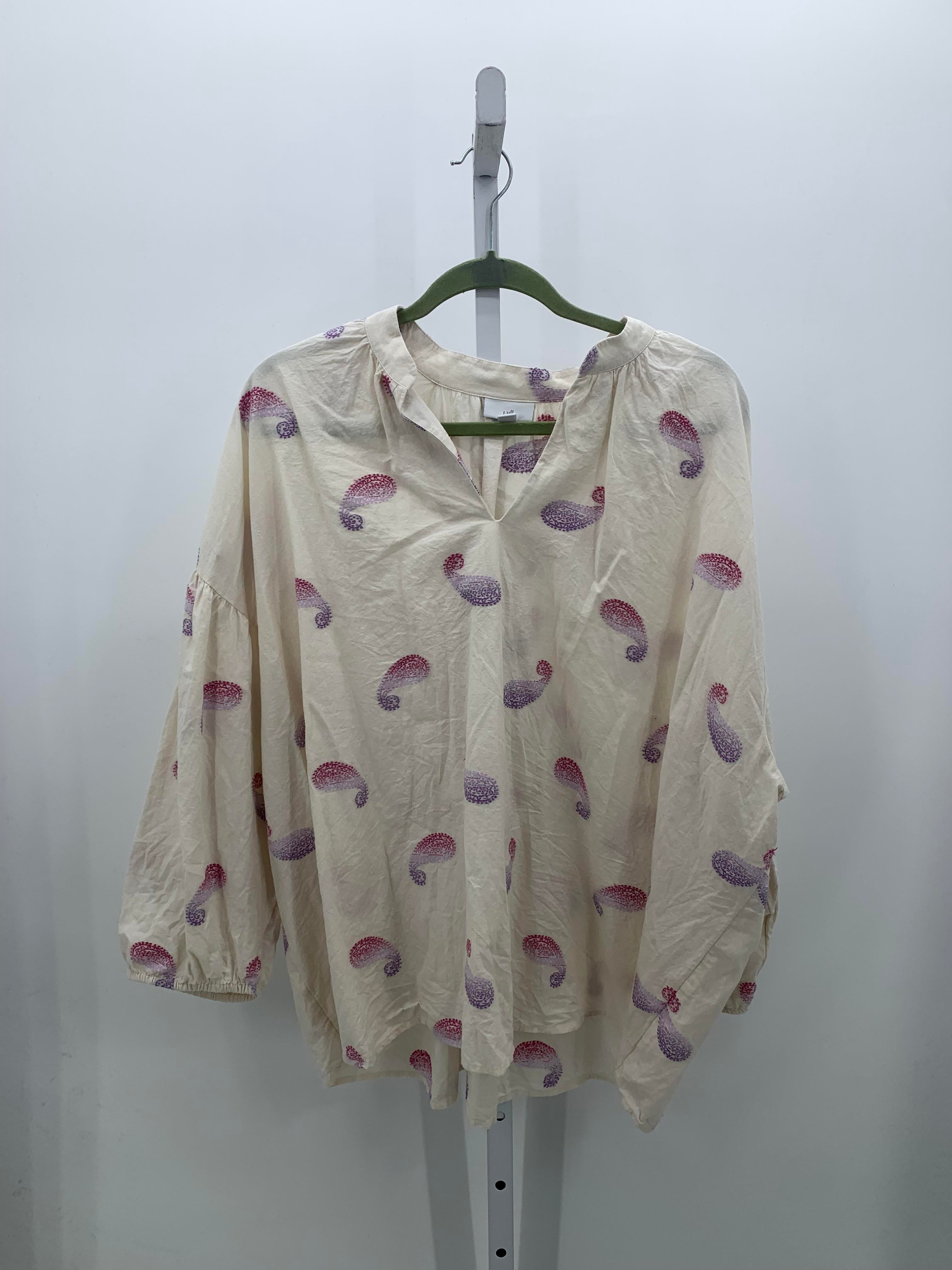 J-Jill Size Extra Large Misses Long Sleeve Shirt